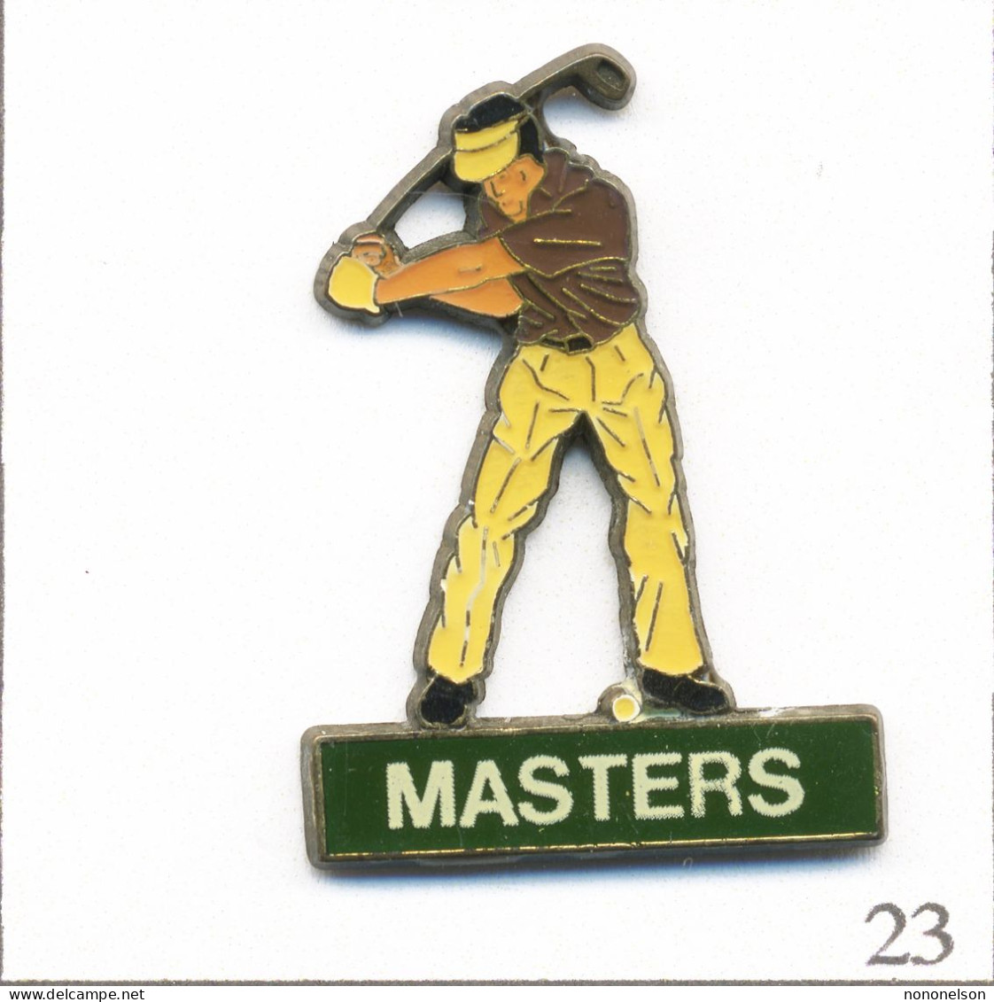 Pin's Sport - Golf /  “Masters“. Estampillé Corner Coinderoux. Epoxy. T952-23 - Golf