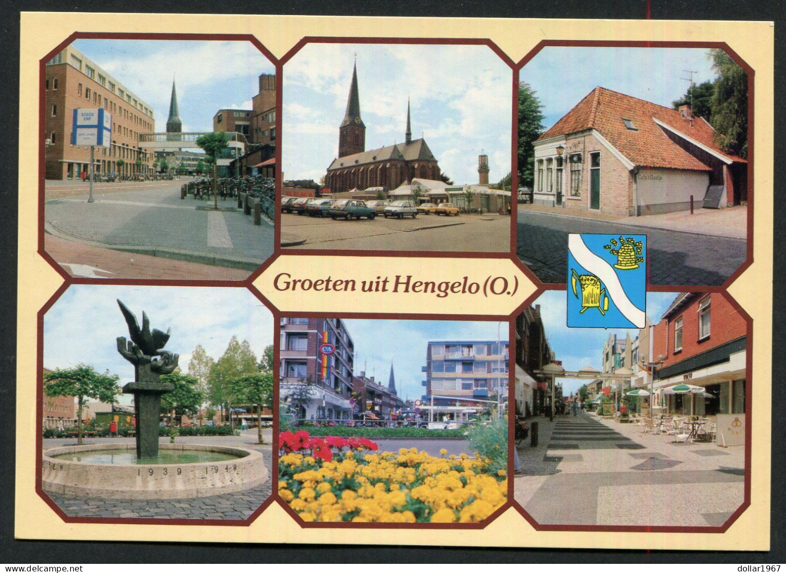 Groeten Uit Hengelo ( O )  - Met Logo  - Not  USED  - 2 Scans For Condition.(Originalscan !!) - Hengelo (Ov)