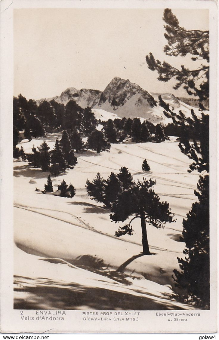 33178# ANDORRE CARTE POSTALE ENVALIRA VALIS ANDORRA NANCY MEURTHE MOSELLE - Briefe U. Dokumente