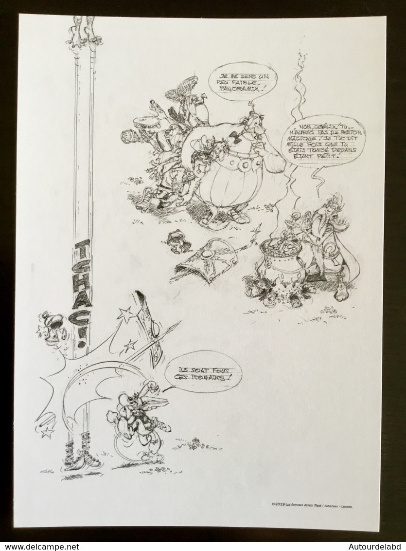 Ex Libris (dessin) Astérix Et Obélix - Goscinny Et Uderzo - Illustrateurs S - V