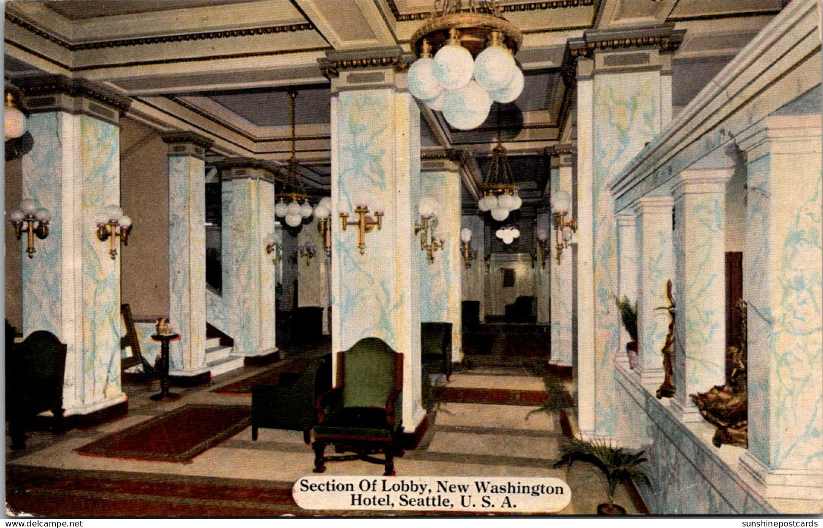 Washington Seattle New Washington Hotel Section Of Lobby - Seattle