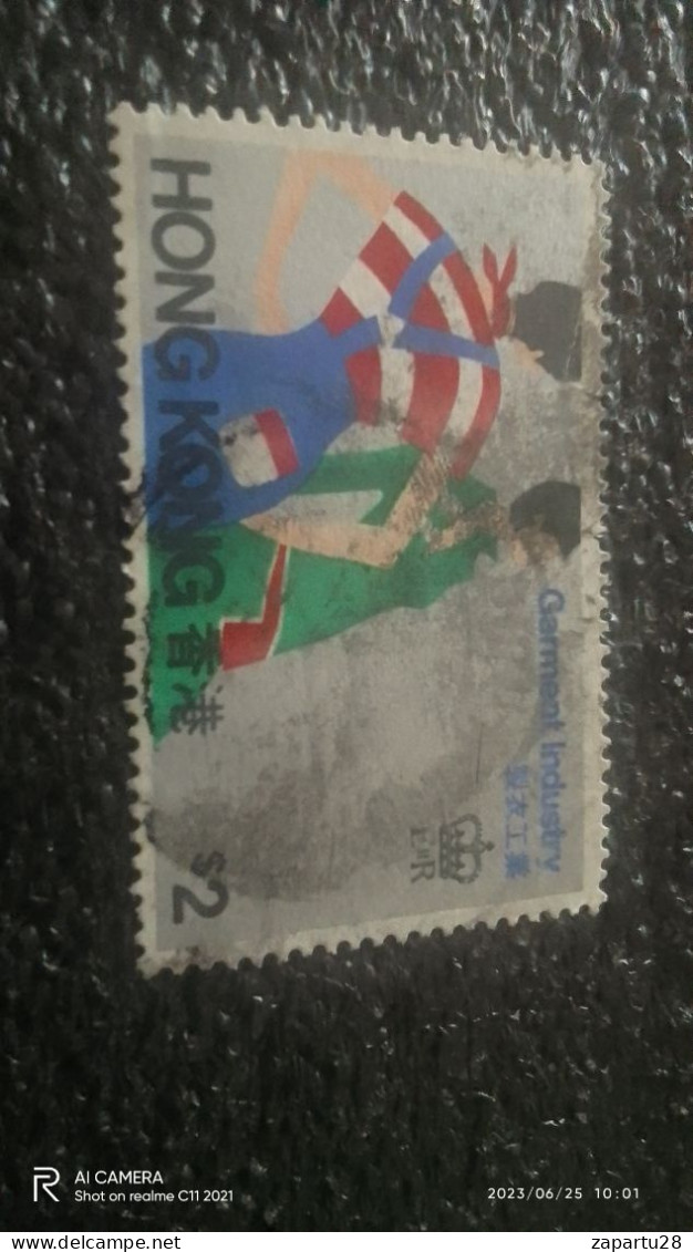 HONG KONG1980-90-               2$           USED - Usati