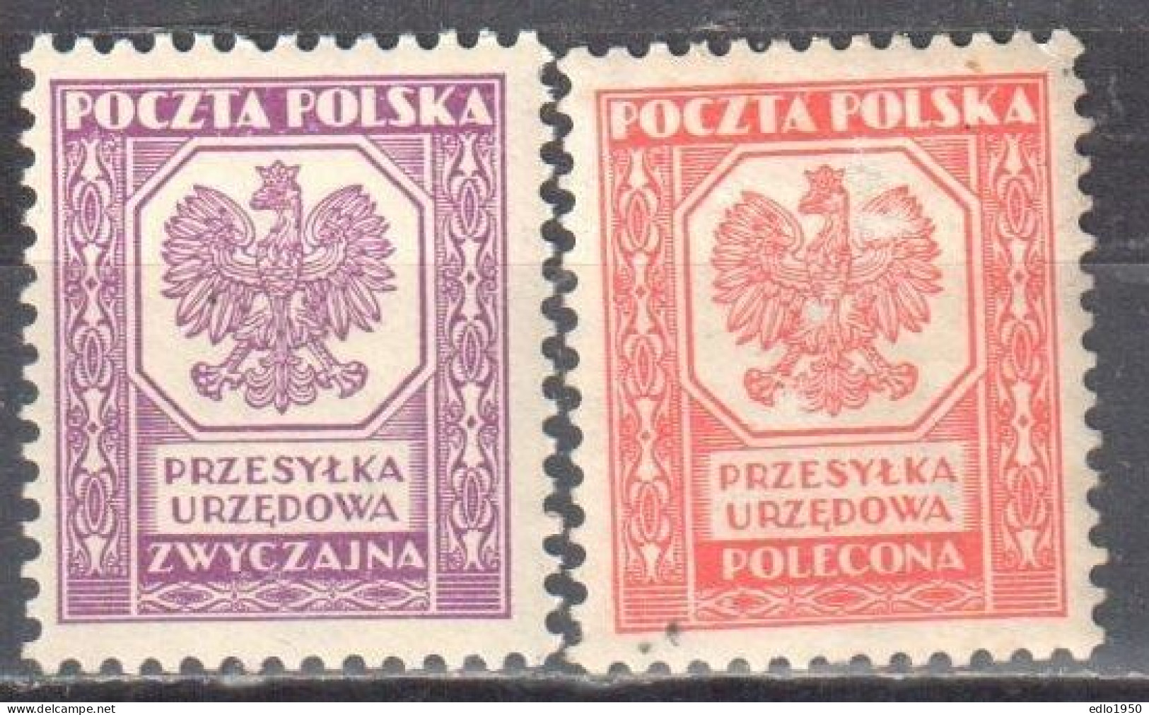 Poland 1933 Official Stamps - Mi.17-18 - MNH(**) - Servizio