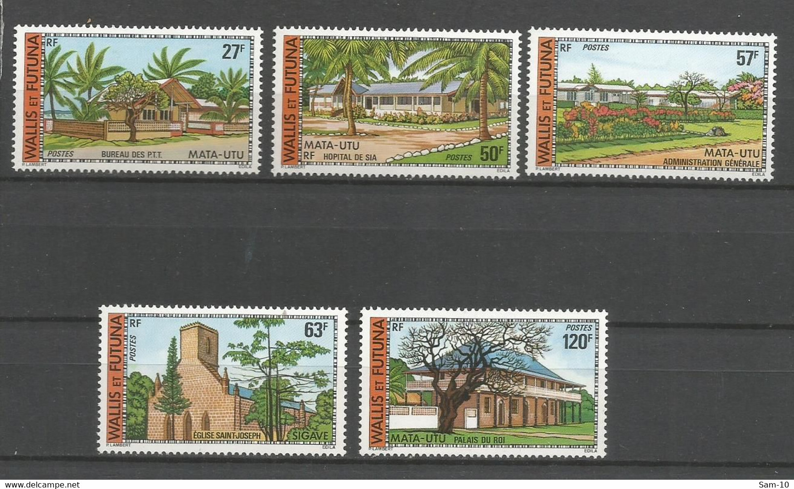 Timbre Wallis & Futuna Neuf ** Gomme Tropical N 203 / 207 - Unused Stamps