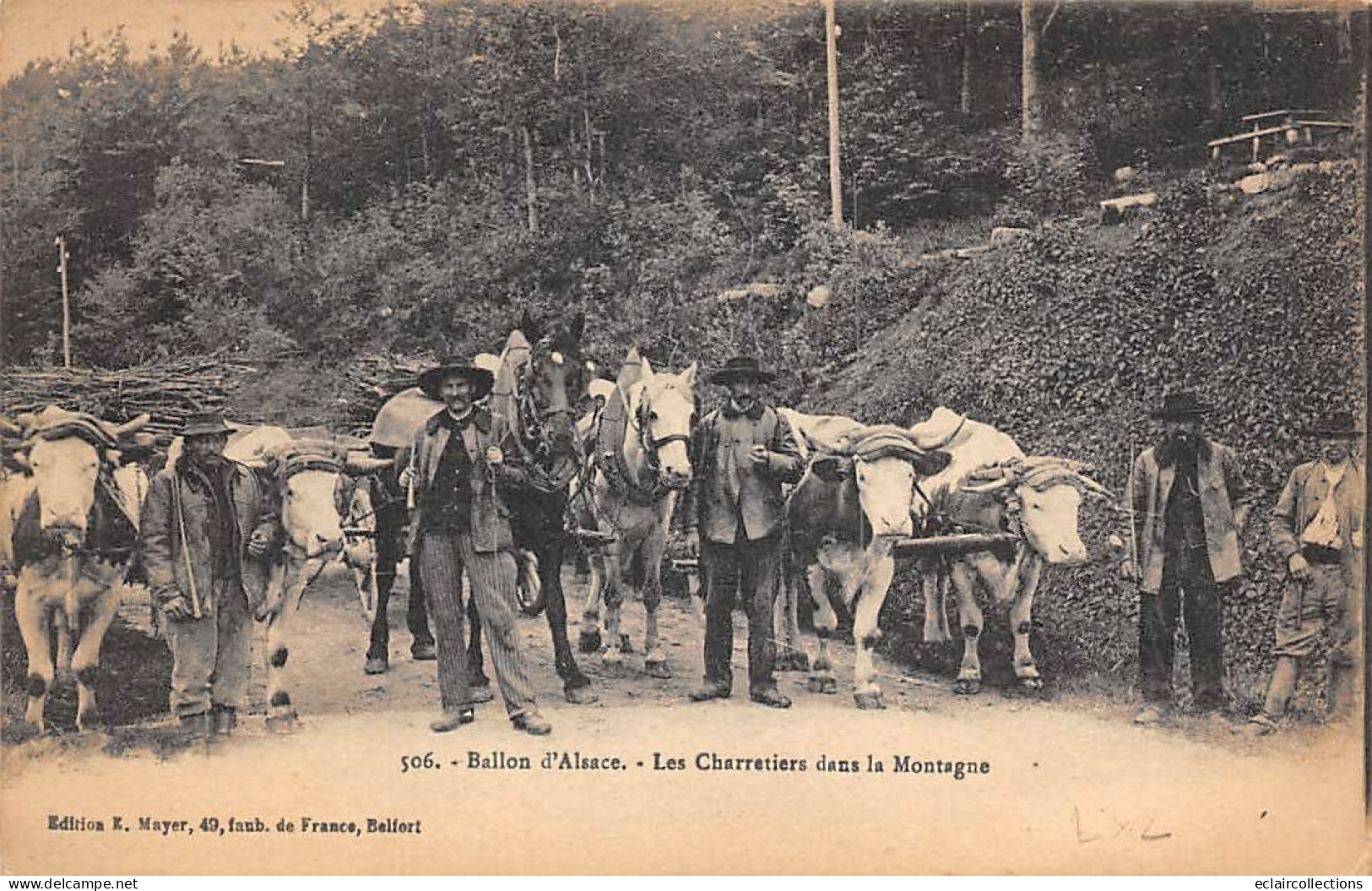 Non Localisé.       90            Ballon D'Alsace   Charretiers Dans La Montagne  N° 506     (voir Scan) - Andere & Zonder Classificatie