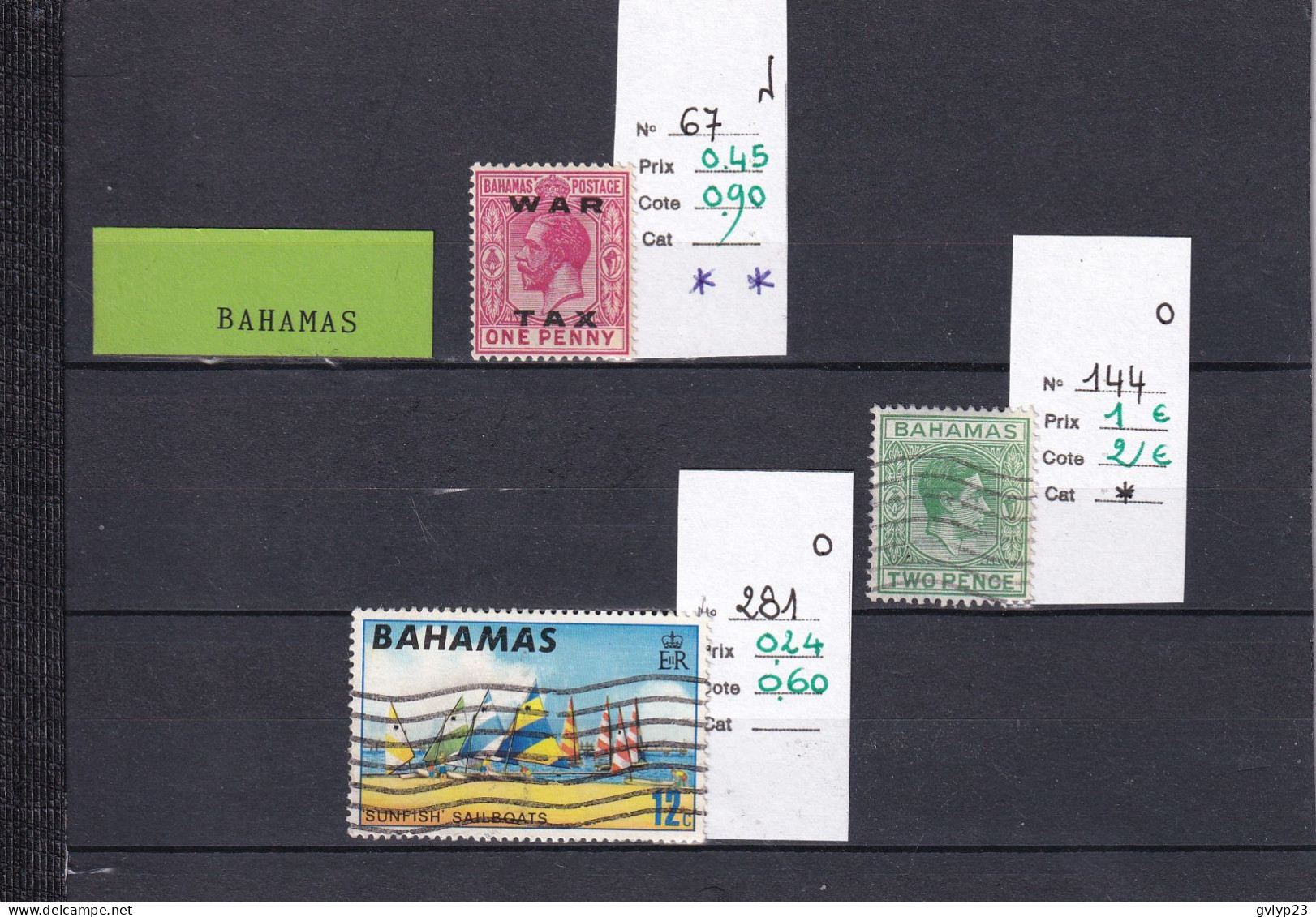 UN LOT DE 3 TIMBRES NEUFS**, NEUFS*, OBLITéRéS - Autres & Non Classés