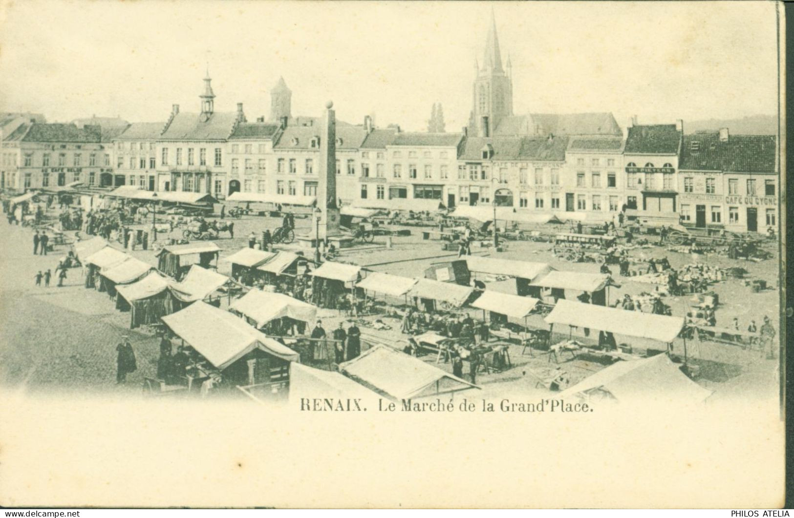 CPA CP Carte Postale Belgique > Flandre Orientale > Renaix Le Marché De La Grand'place - Ronse