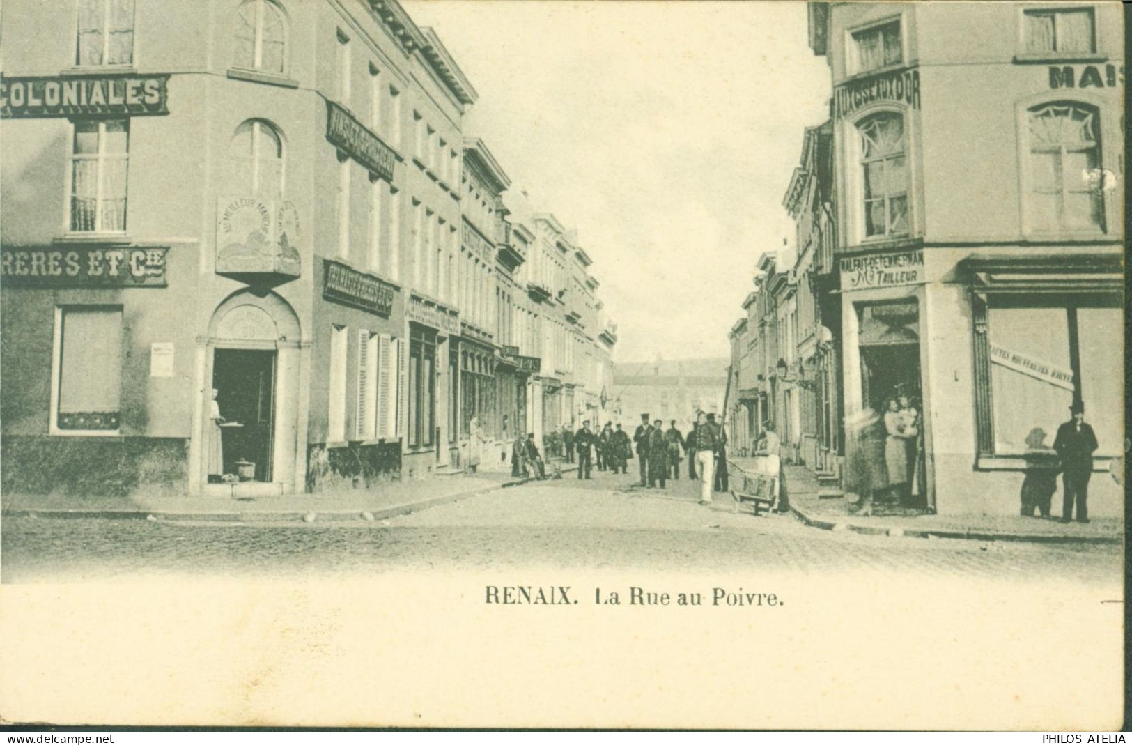 CPA CP Carte Postale Belgique > Flandre Orientale > Renaix La Rue Au Poivre - Ronse