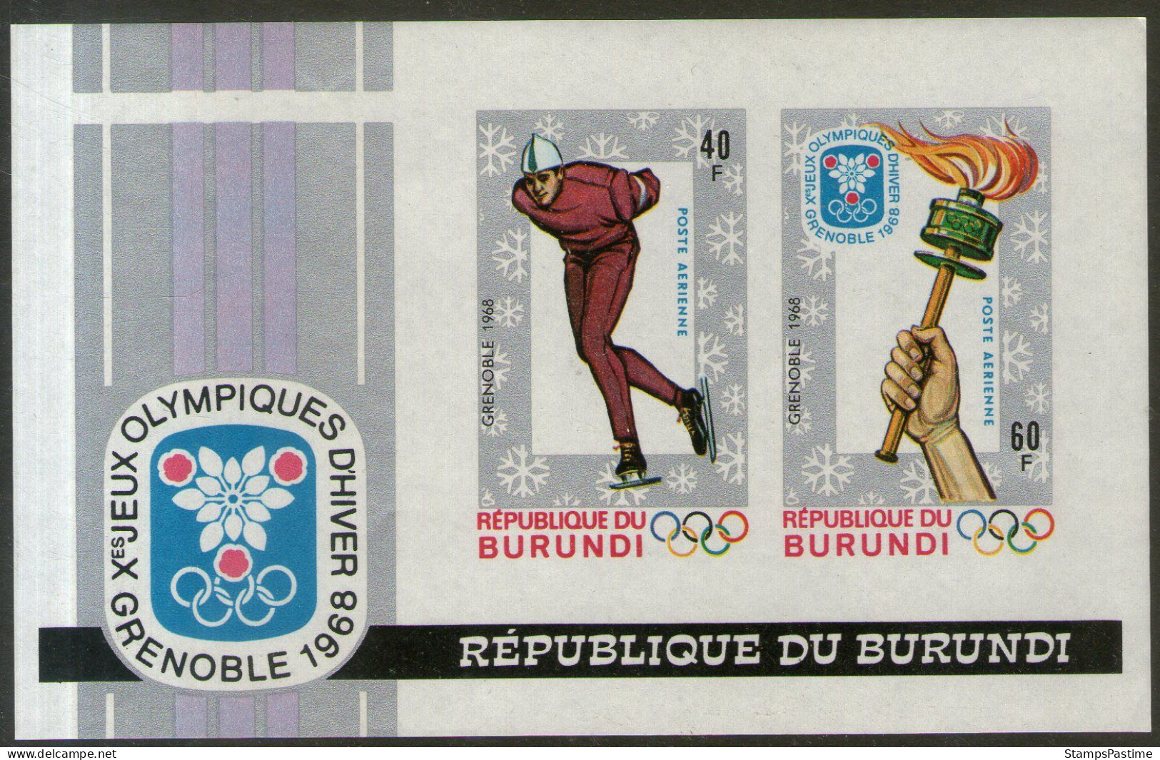 BURUNDI 6 Blocs Mint Espacio, Olimpíadas, Personalidades, Etc. – Valorizados En Catálogo € 46,00 - Blokken & Velletjes