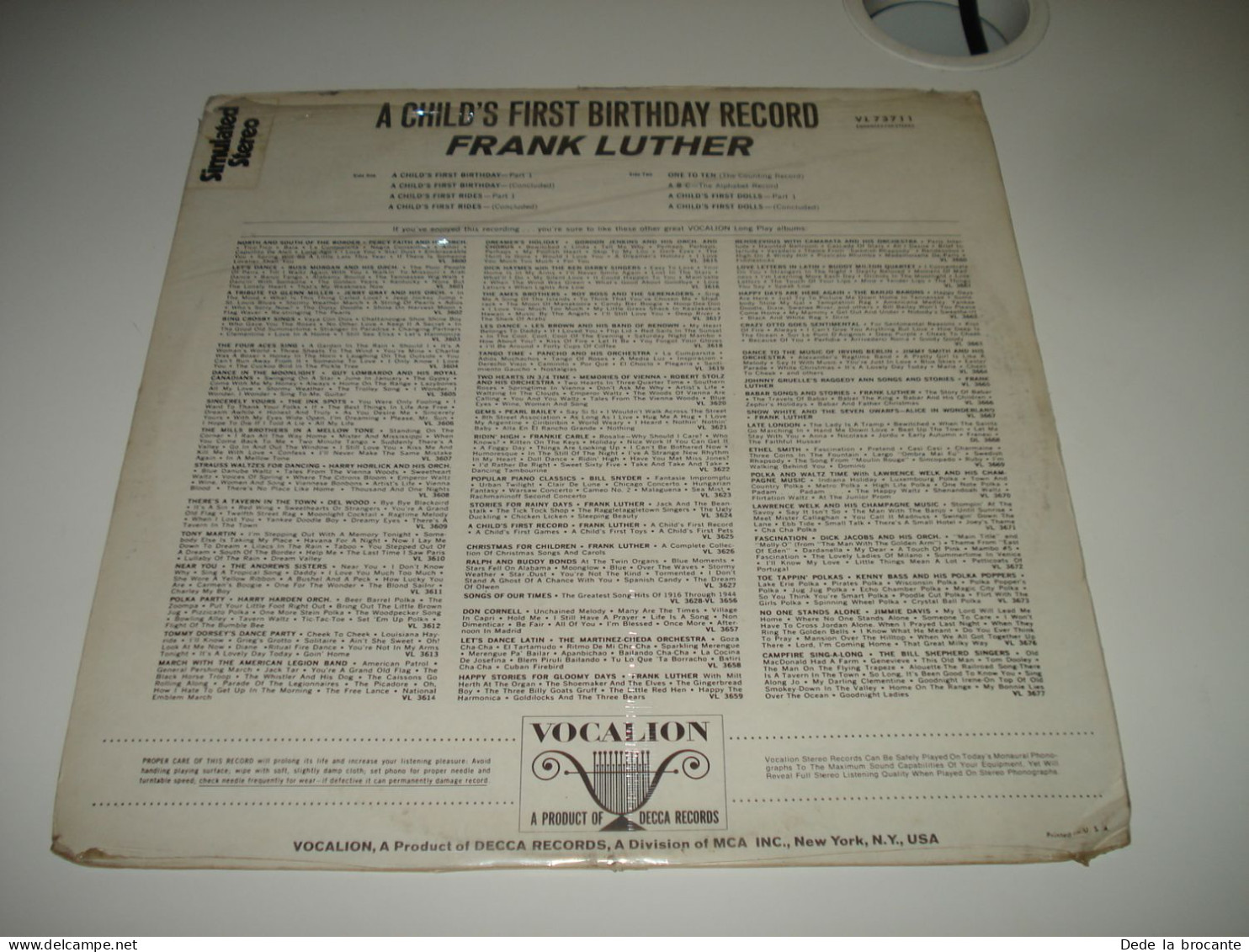 B6 / Frank Luther A Child's First Birthday - VL 73711 - US 1963 - Sealed - MINT - Kinderlieder
