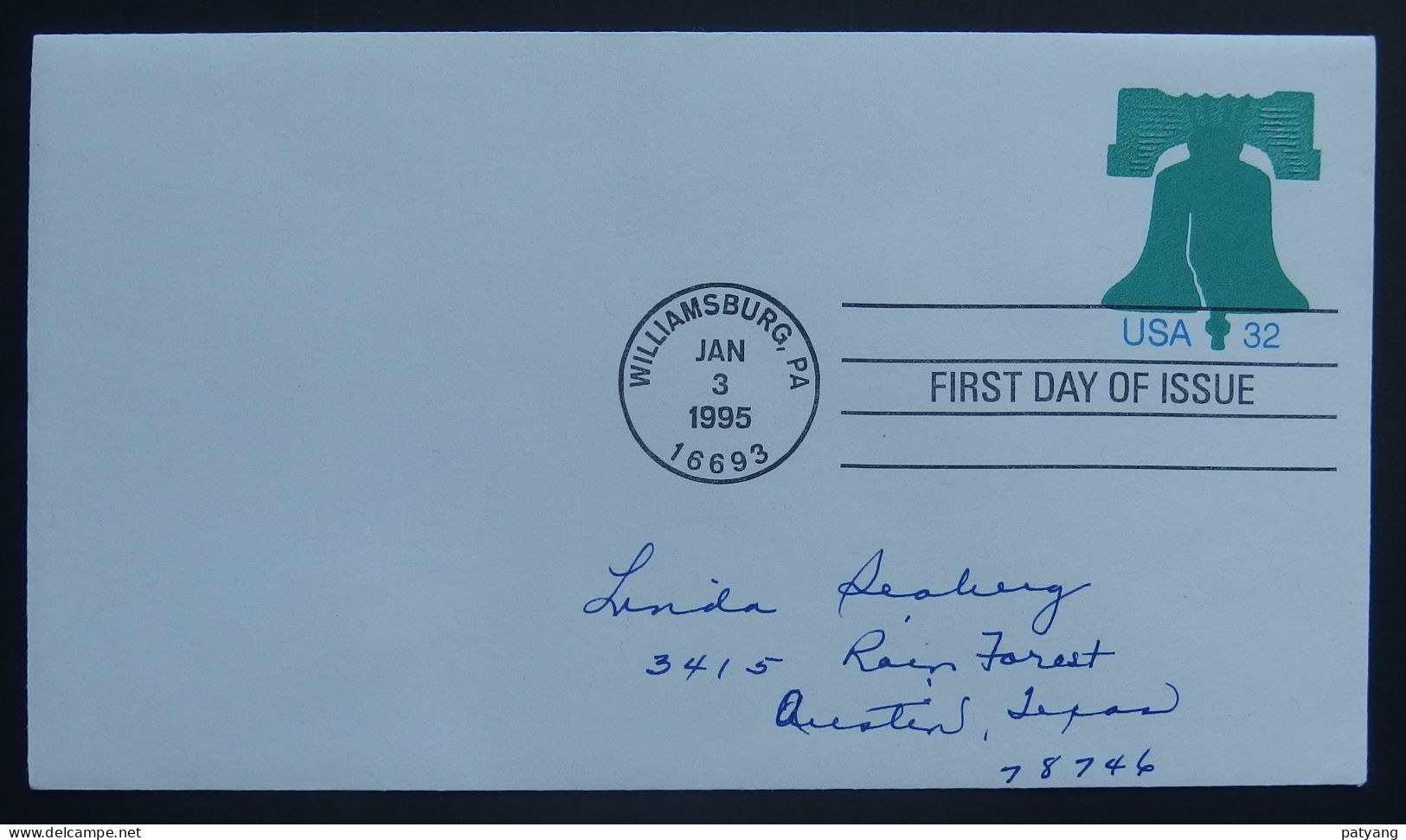 1995 USA-Liberty Bell First Day Postal Envelope - 1981-00
