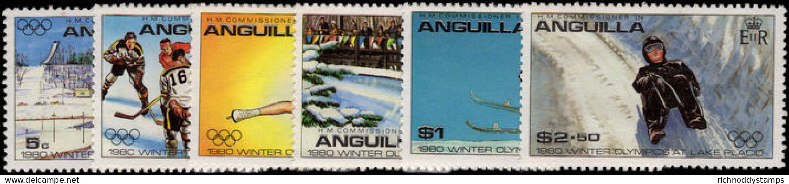 Anguilla 1980 Winter Olympics Perf 13 Unmounted Mint. - Anguilla (1968-...)