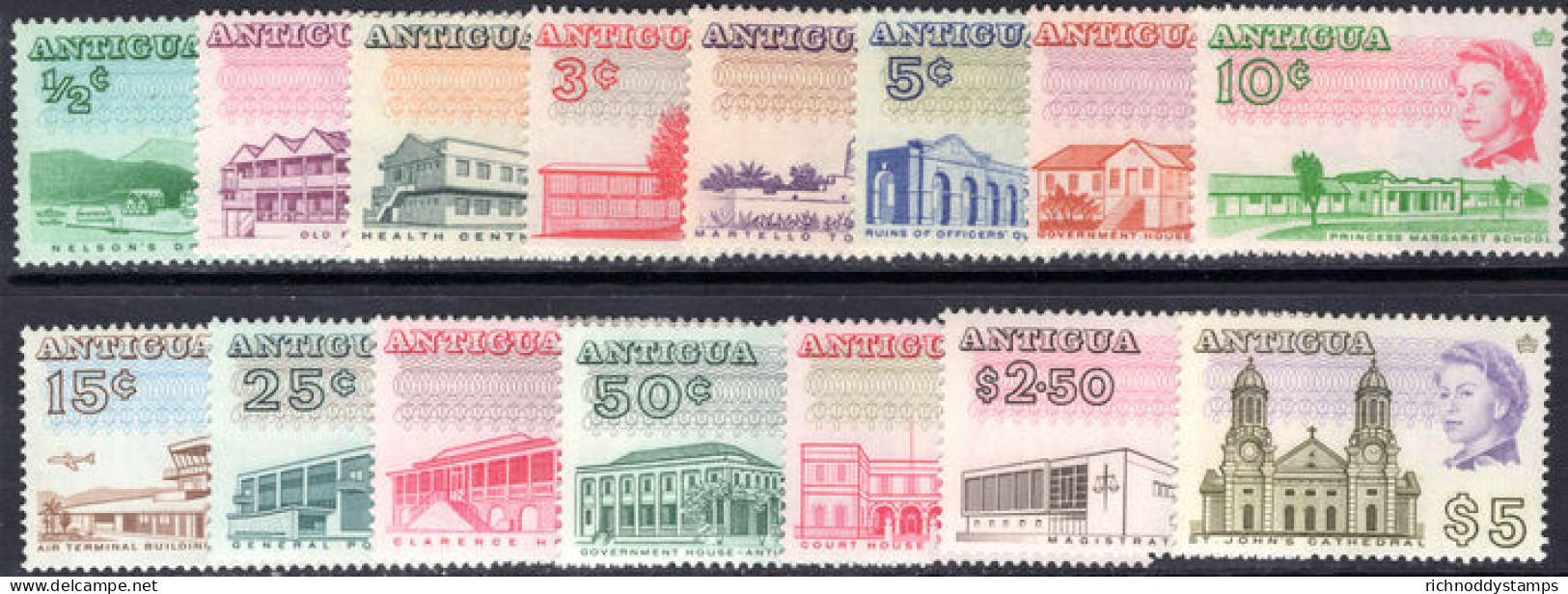 Antigua 1966-70 Perf 13  Set Unmounted Mint. - 1960-1981 Autonomie Interne