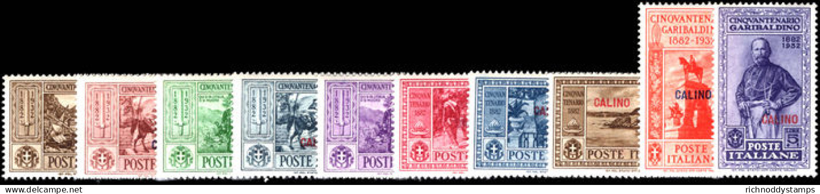 Calino 1932 Garibaldi Set Lightly Mounted Mint. - Ägäis (Calino)