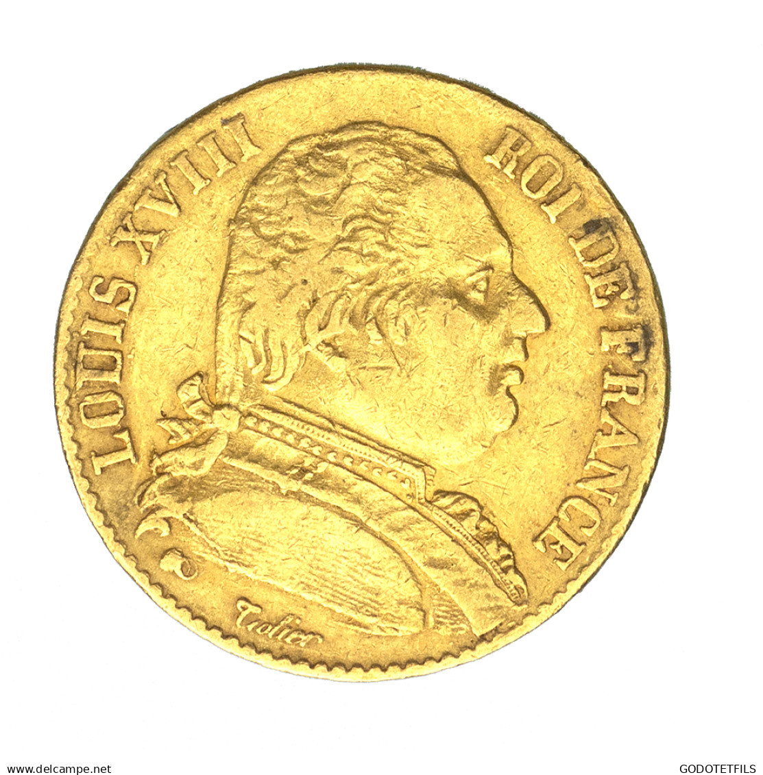 Louis XVIII-20 Francs 1815 Bayonne - 20 Francs (oro)