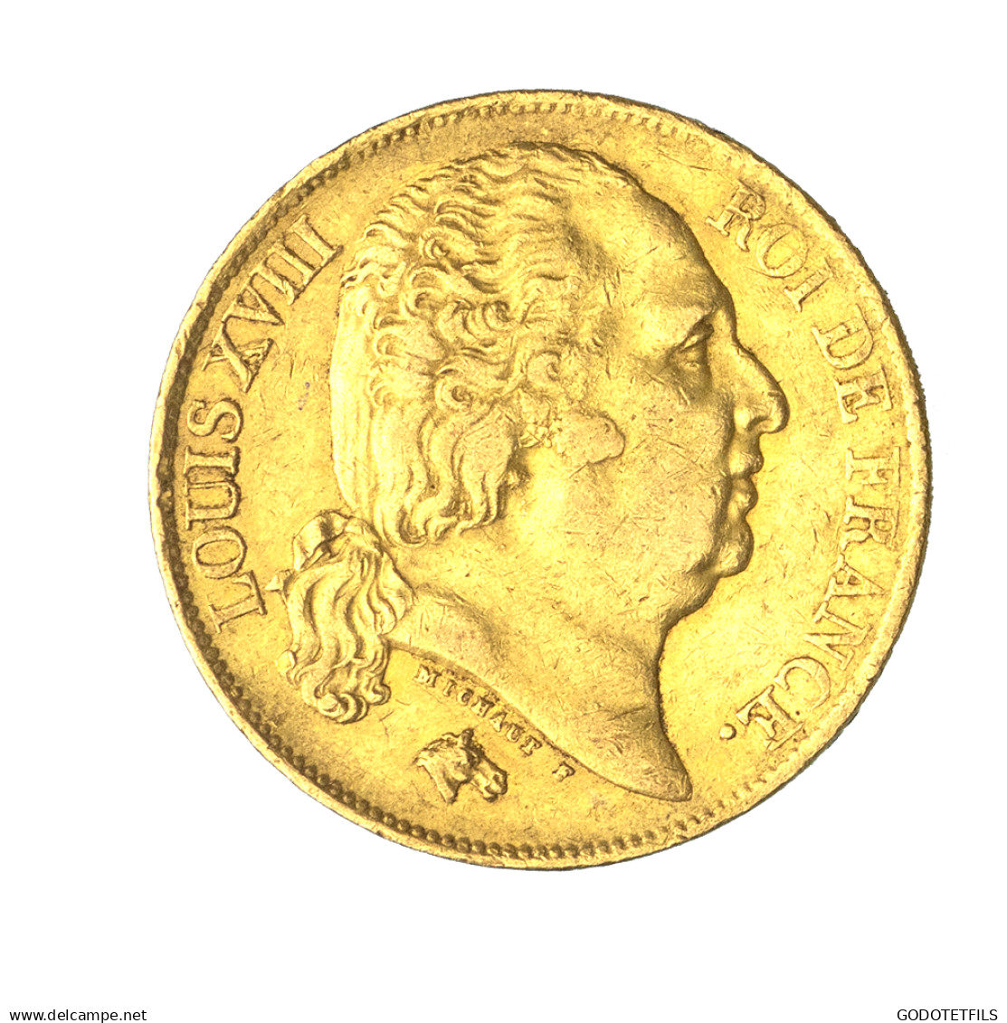 Louis XVIII-20 Francs 1820 Perpignan - 20 Francs (oro)