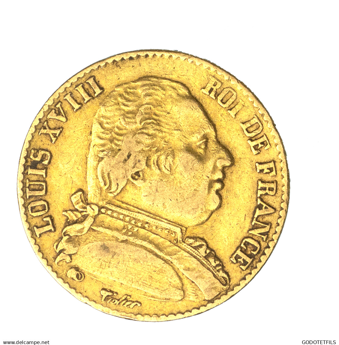 Louis XVIII-20 Francs 1814 Bordeaux - 20 Francs (oro)