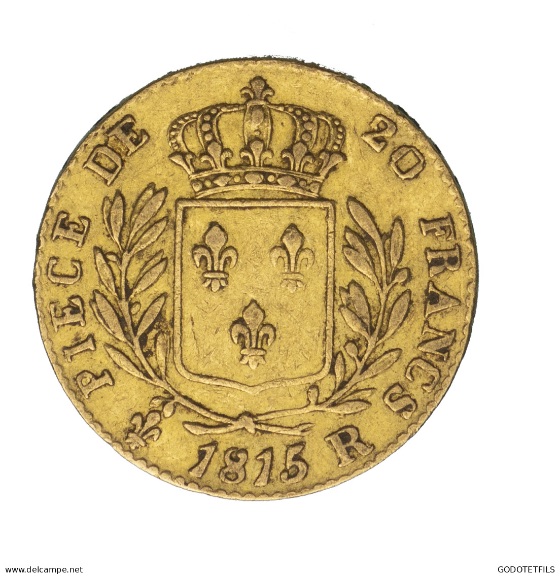 20 Francs Or Louis XVIII 1815 Londres - 20 Francs (gold)