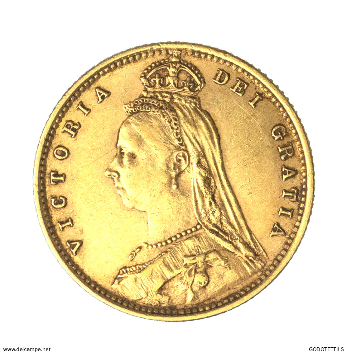 Royaume-Uni-Victoria -Demi Souverain 1892 Londres - 1/2 Sovereign