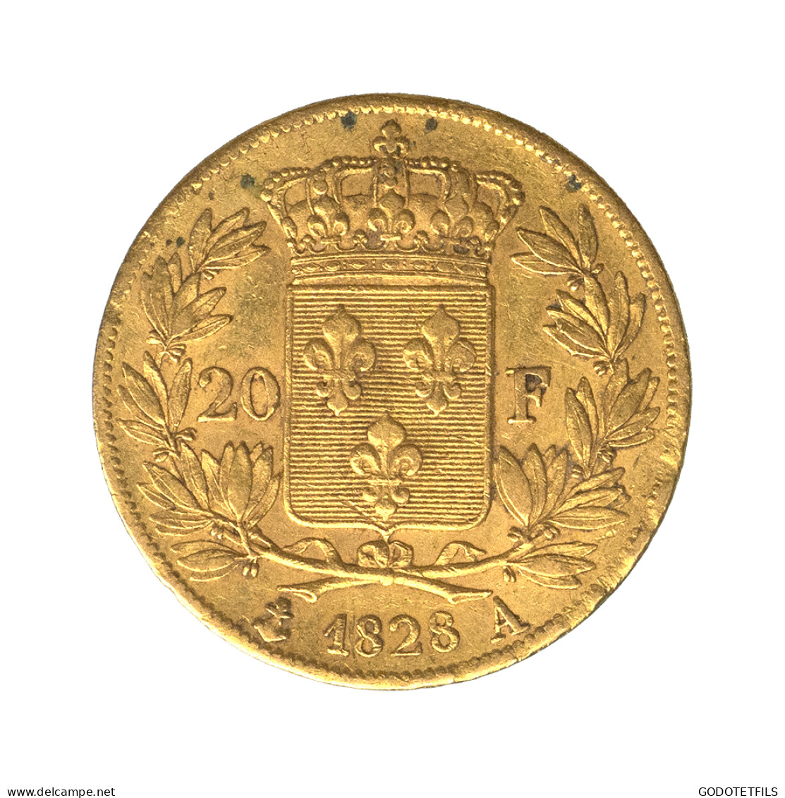 Charles X-20 Francs 1828 Paris - 20 Francs (oro)