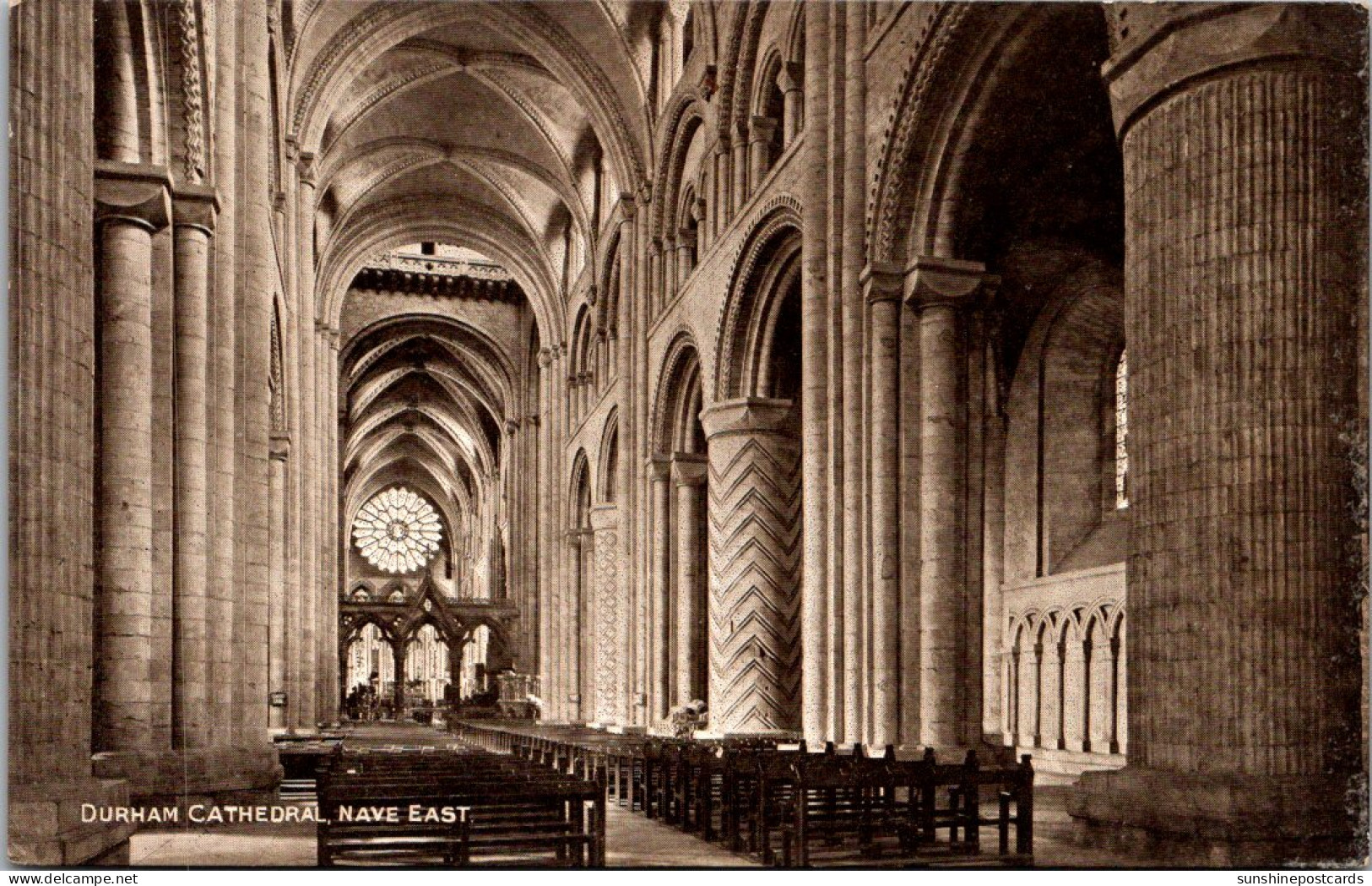 England Durham The Cathedral Nave East - Durham City