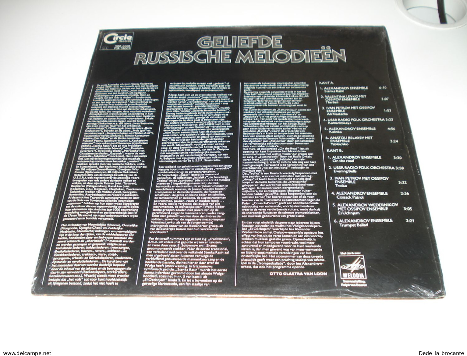 B6 / Geliefde Russische Melodieën - 302-3001 - Holland 1978 - Sealed - MINT - Musiques Du Monde