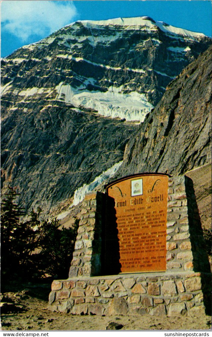 Canada Jasper National Park Mount Edith Cavell Memorial Plaque - Jasper