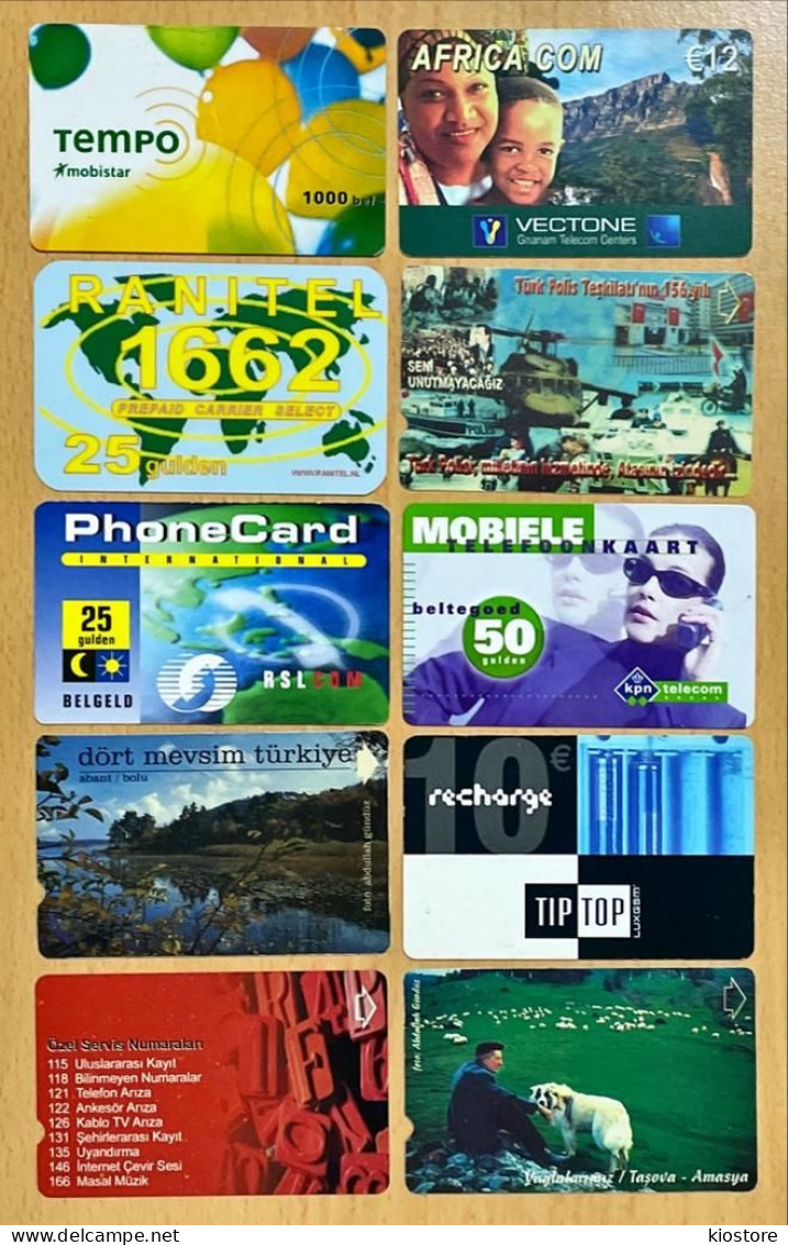 10 Different Phonecards For Collection - Lots - Collections