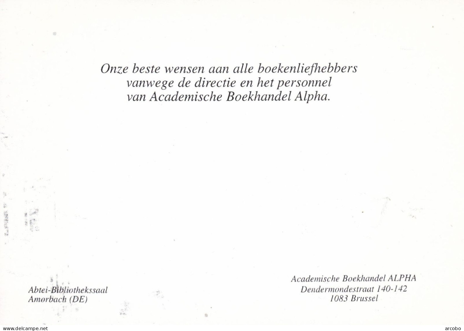 Abtei Bibliothekssaal Amorbach Alpha Boekhandel Brussel - Amorbach