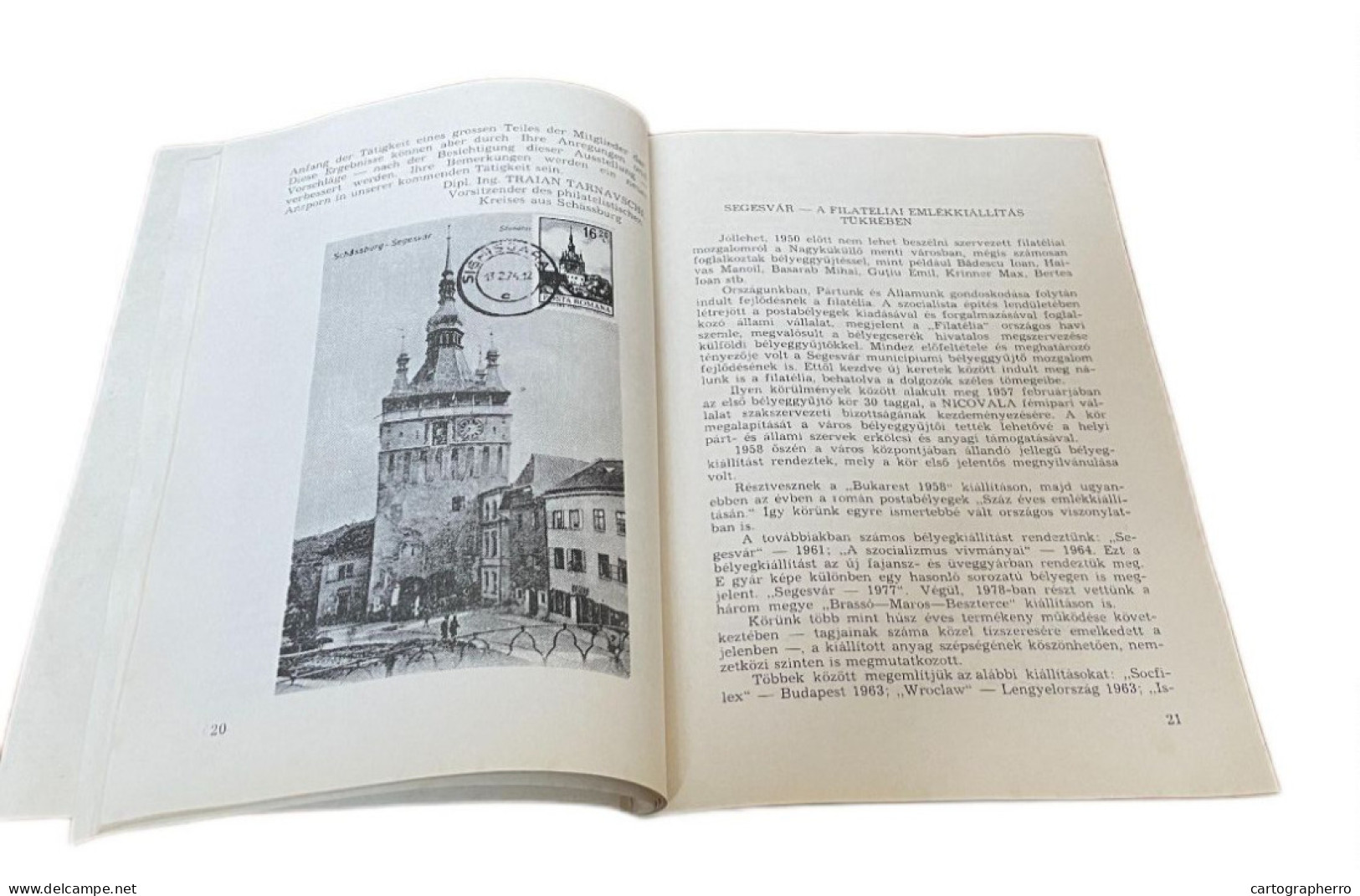 Romania Expozitia Filatelica Omagiala Catalog 1980 Asociatia Filatelistilor Filiala Mures Cerc Filatelic Sighisoara - Sonstige & Ohne Zuordnung