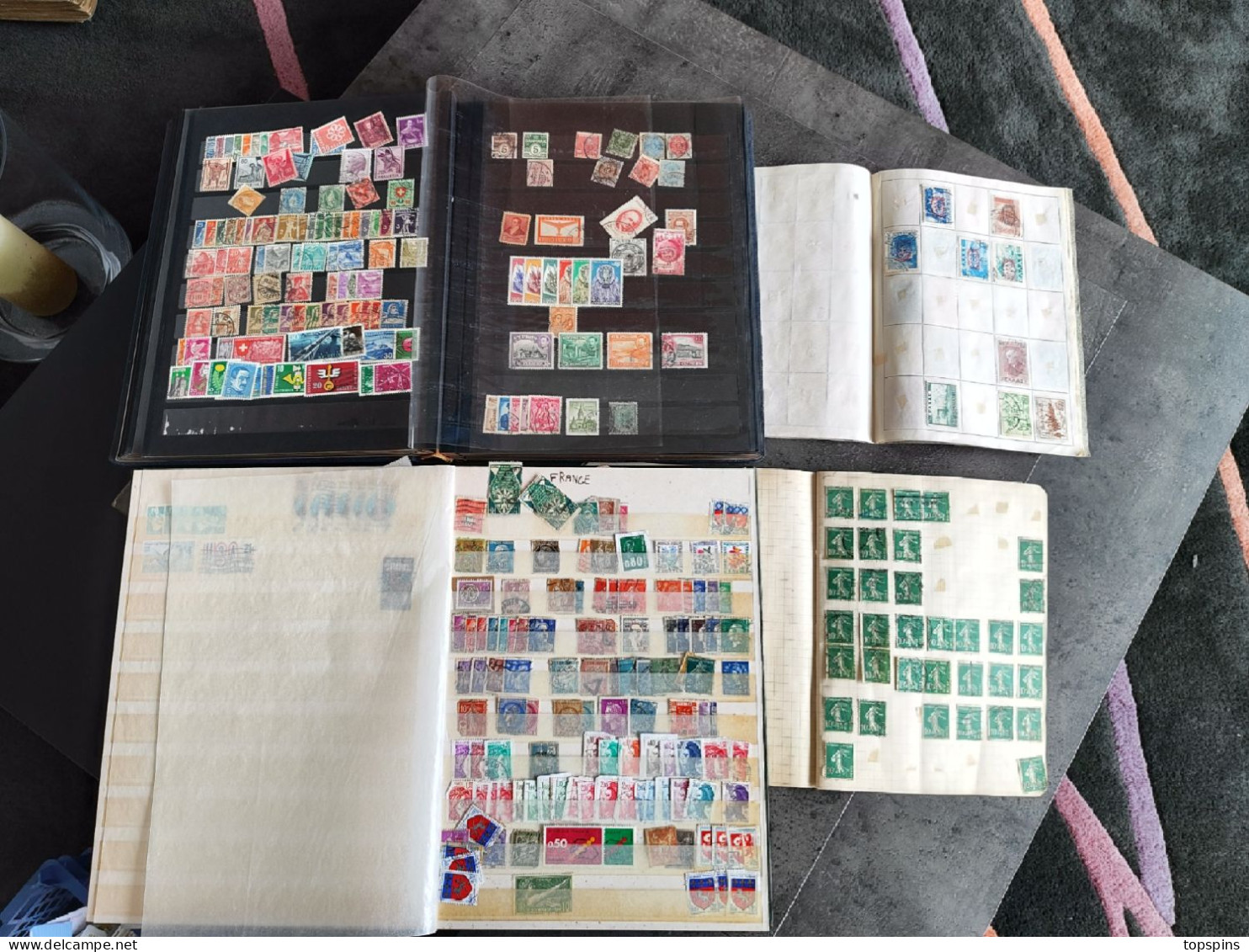 MONDE LOT VRAC + 2 ALBUM + RELIURE PLUSIEURS MILLIERS DE TIMBRES - Lots & Kiloware (mixtures) - Min. 1000 Stamps