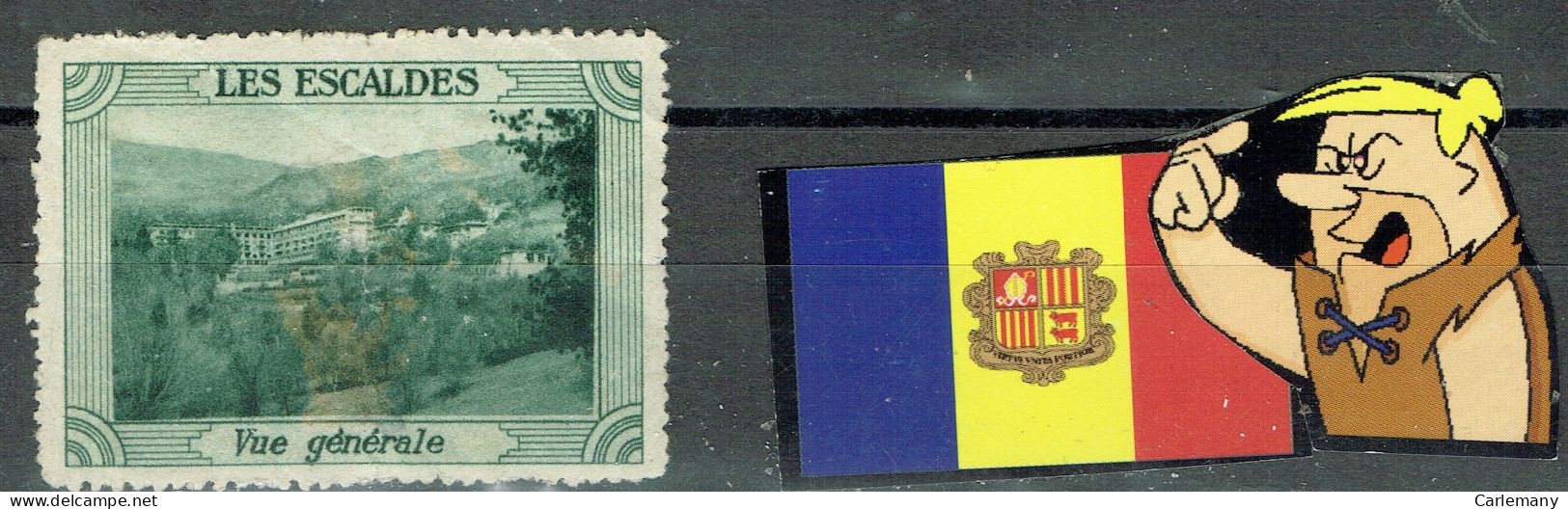 ANDORRA ANDORRE   PRECURSOR    Rare Timbre LES ESCALDES - Other & Unclassified