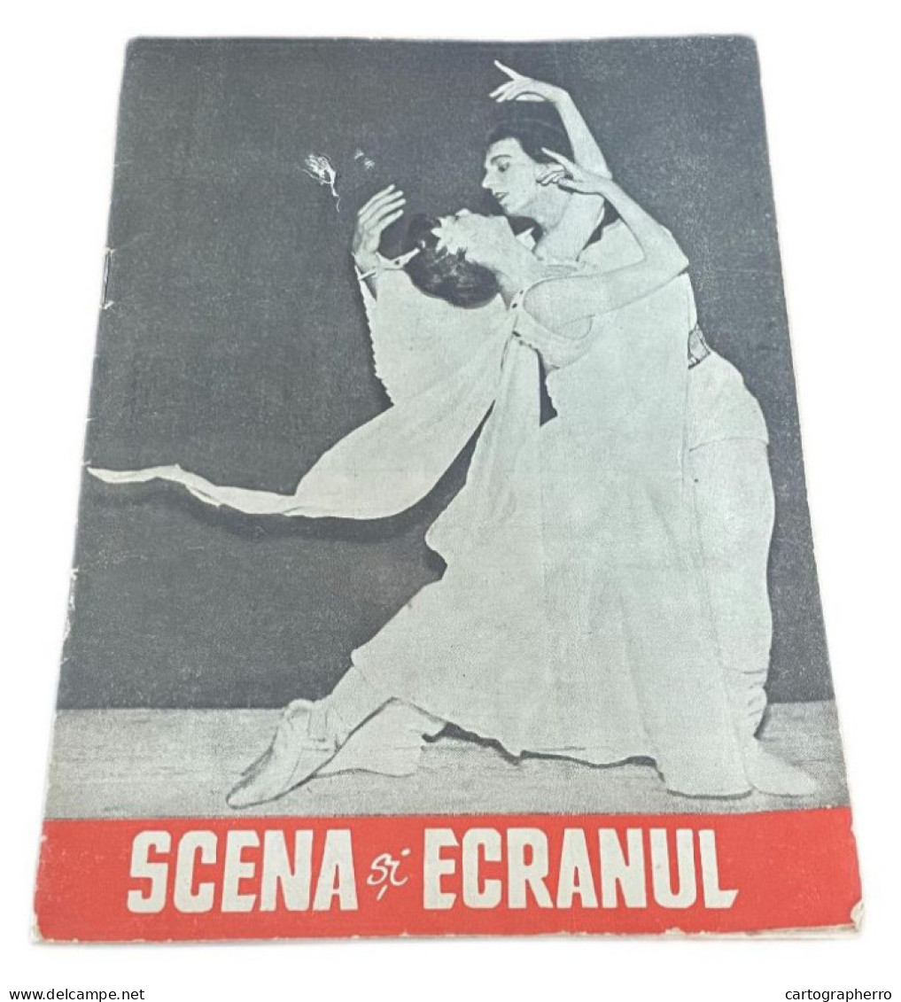 Romania Revista Scena Si Ecranul 1957 Format 14 X 20 Cm - Bioscoop En Televisie