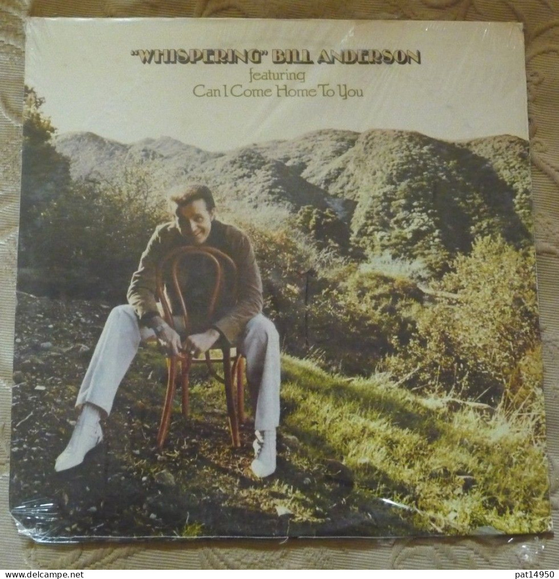 PAT14950 DISQUE VINYLE 33T BILL ANDERSON  "  WHISPERING  " 1974 MCA Import USA - Country Et Folk