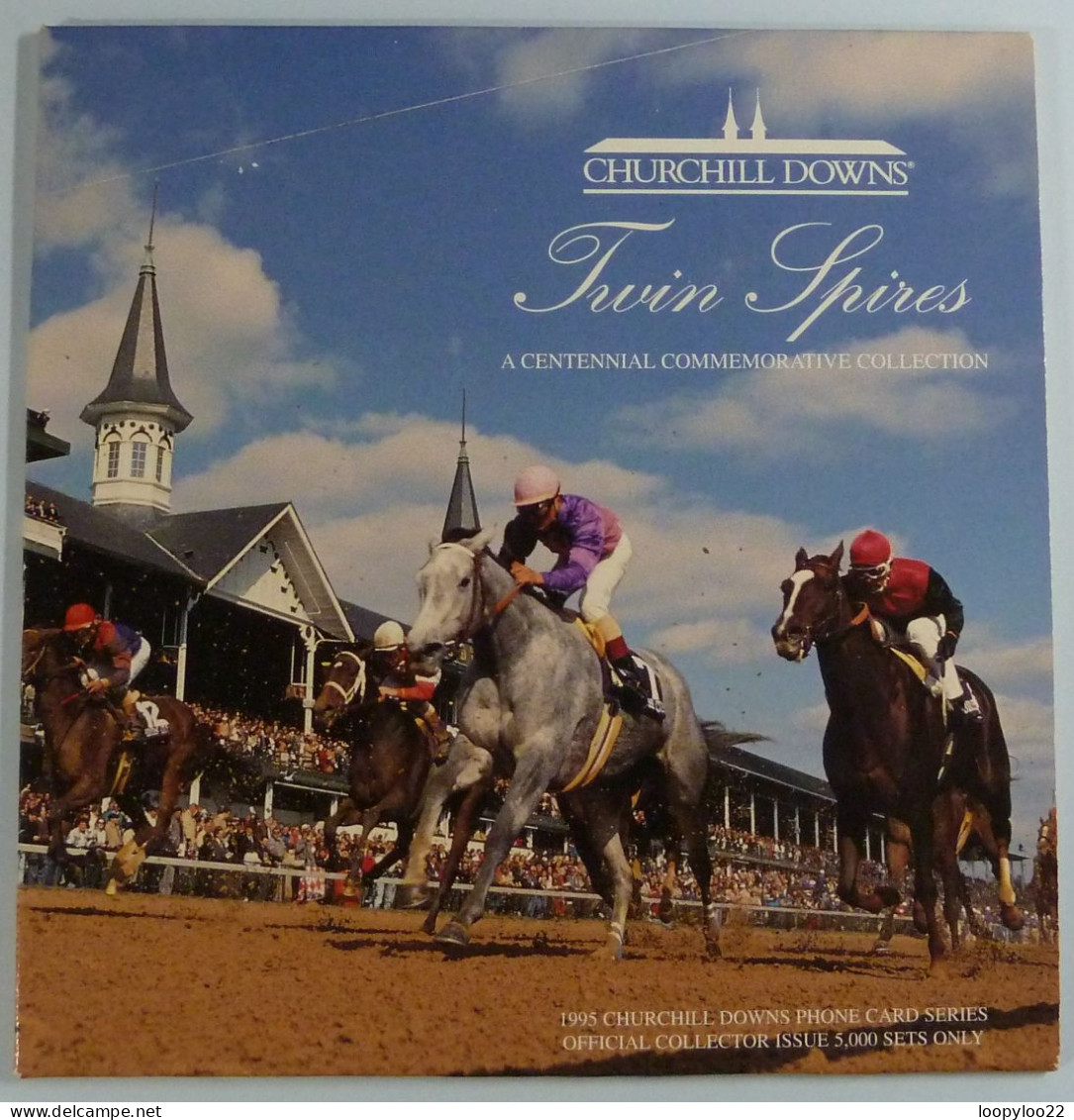 USA - US WEST - Twin Spires - Churchill Downs - 1 Card - Limited Edition - In Folder - Autres & Non Classés