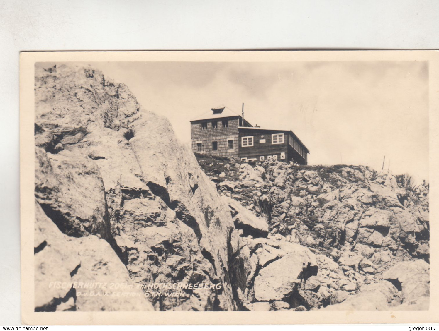 D506) FISCHERHÜTTE Am HOCHSCHNEEBERG - Alte FOTO AK -  Puchberg Am Schneeberg 1937 - Schneeberggebiet