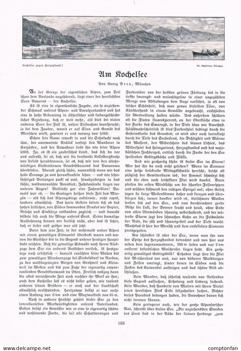A102 1392-2 Am Kochelsee Paul Theodor Rohr Artikel / Bilder 1907 - Autres & Non Classés