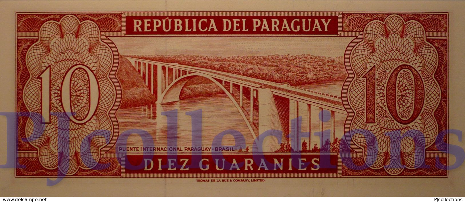 PARAGUAY 10 GUARANIES 1952 PICK 196a UNC - Paraguay