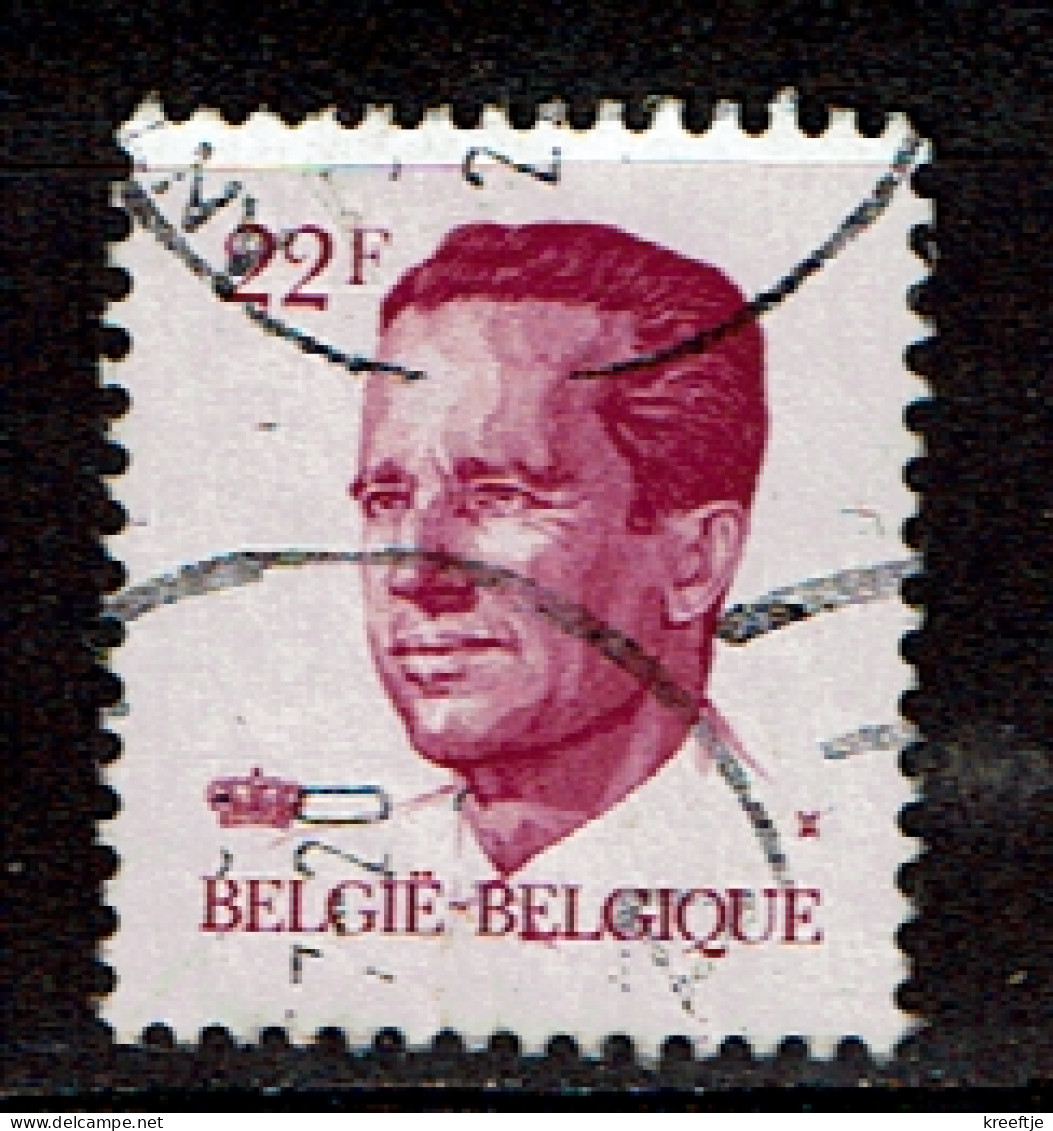 22F Koning Boudewijn, Type Velghe Uit 1984 (OBP 2125 ) - 1981-1990 Velghe