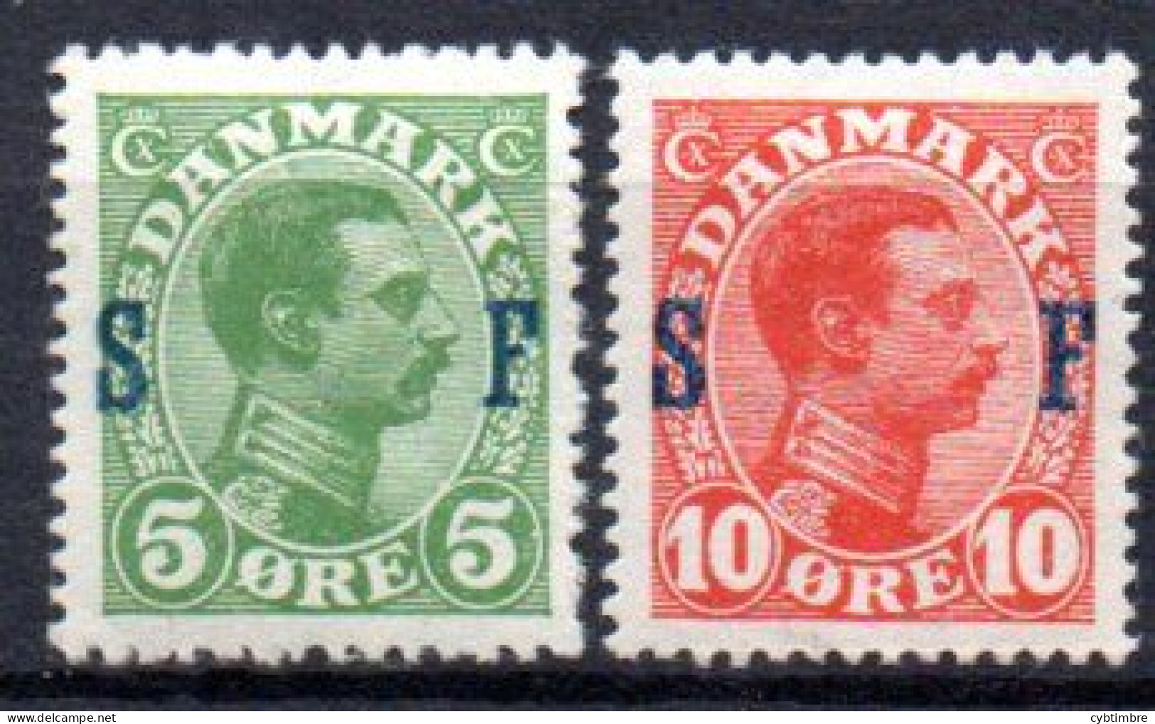 Danemark: Yvert N° Service 20/21* ; Cote 38.00€ - Officials