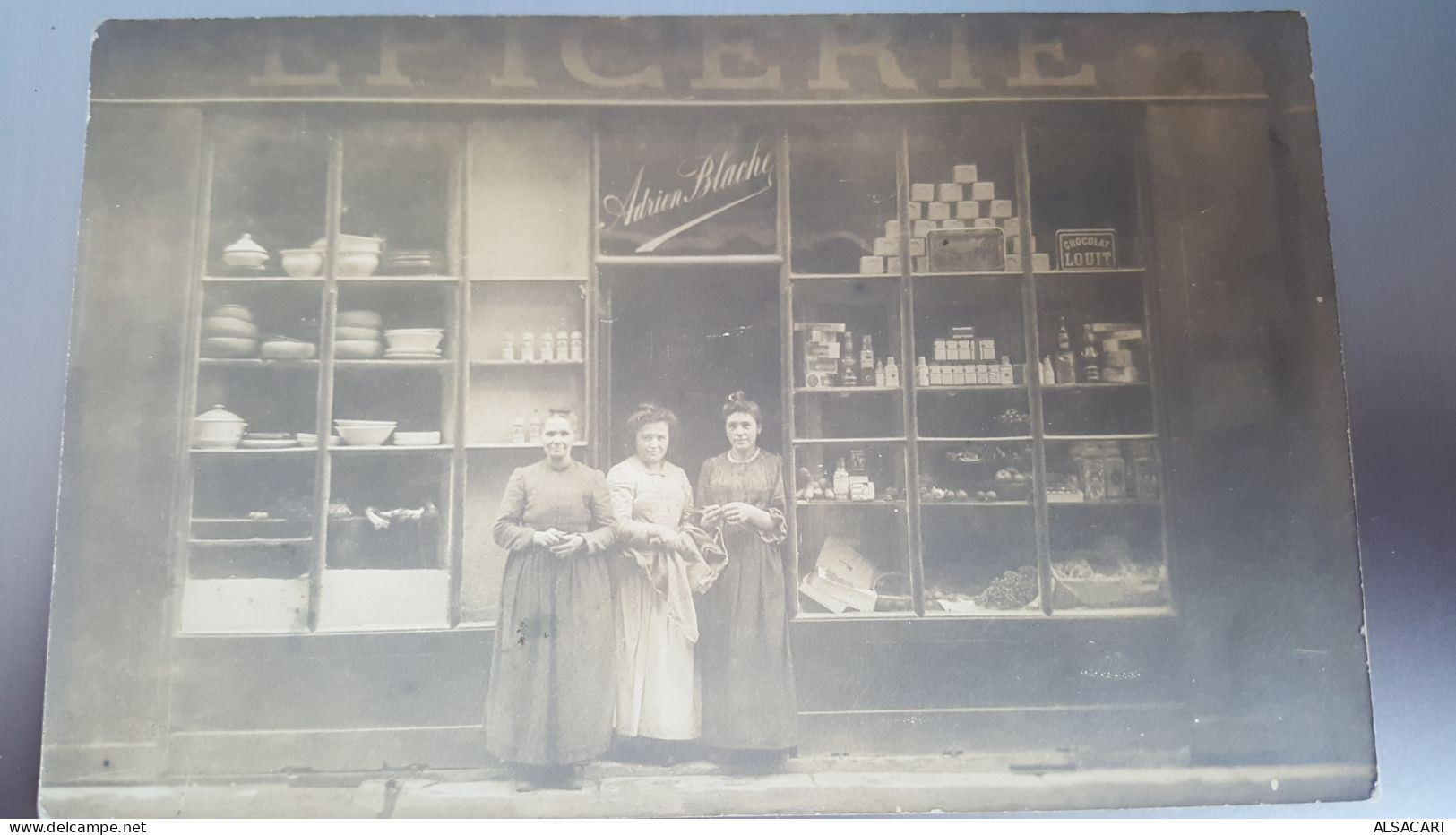 Carte Photo épicerie Adrien Blache , Région Drome , Isère? - Winkels