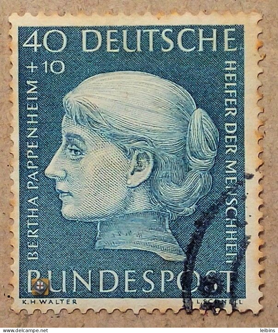 1954 Bundesrepublik Deutschland Mi.203, 40pf /o ! - Gebraucht