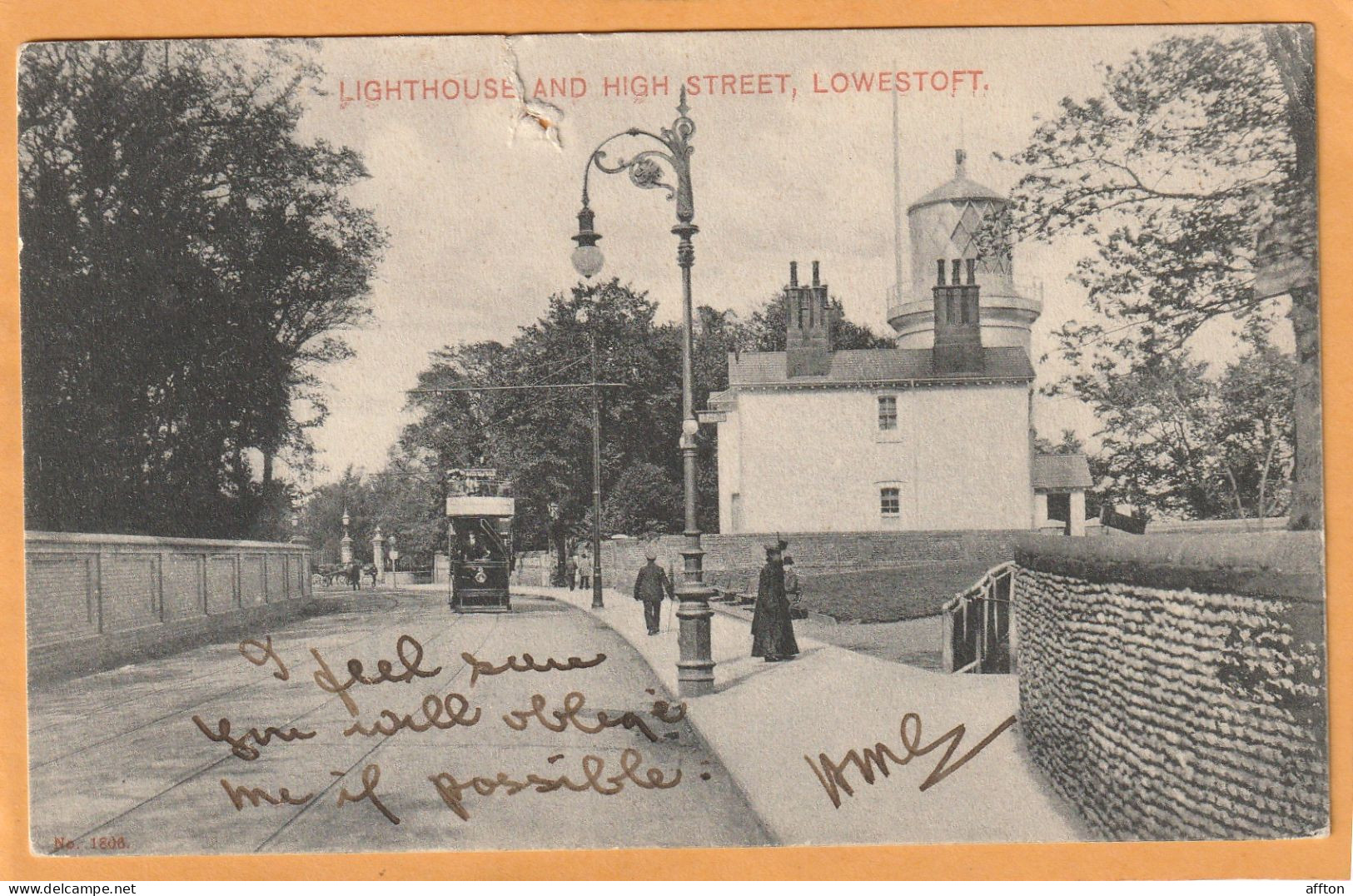 Lowestoft UK 1906 Postcard - Lowestoft