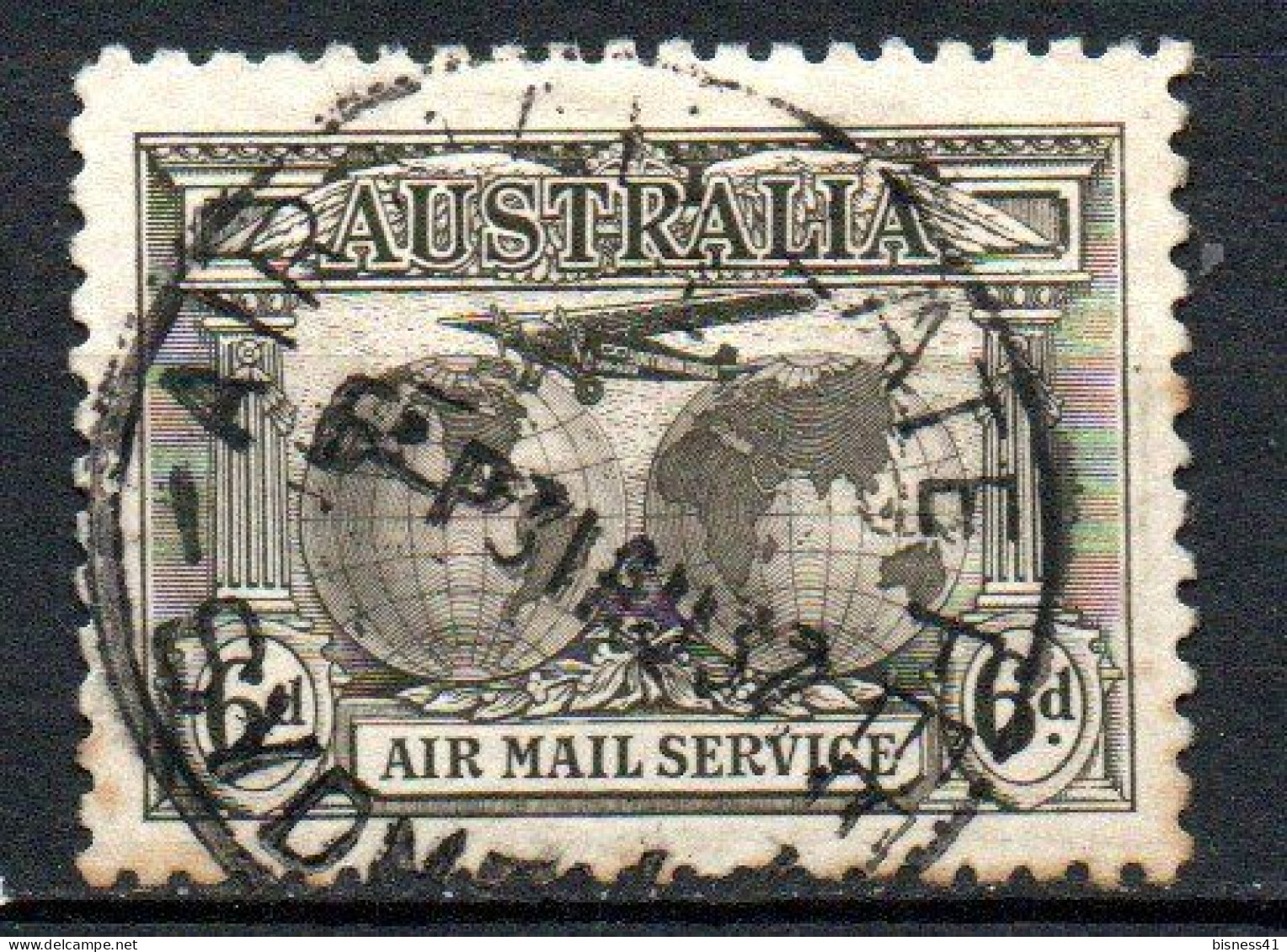 Col33 Australia Australie 1931 Aerien N° 4 Oblitéré Cote : 22,50€ - Gebraucht