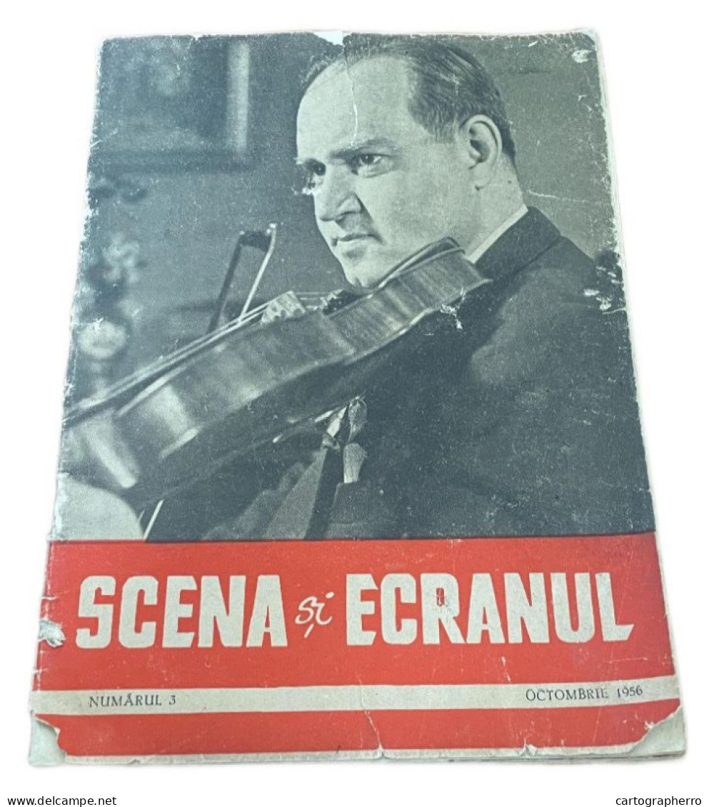 Romania Revista Scena Si Ecranul 1956 Format 14 X 20 Cm - Cinéma & Télévision