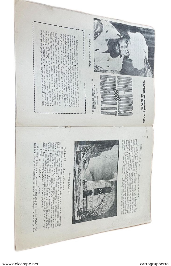 Romania revista Scena si Ecranul 1956 format 14 x 20 cm