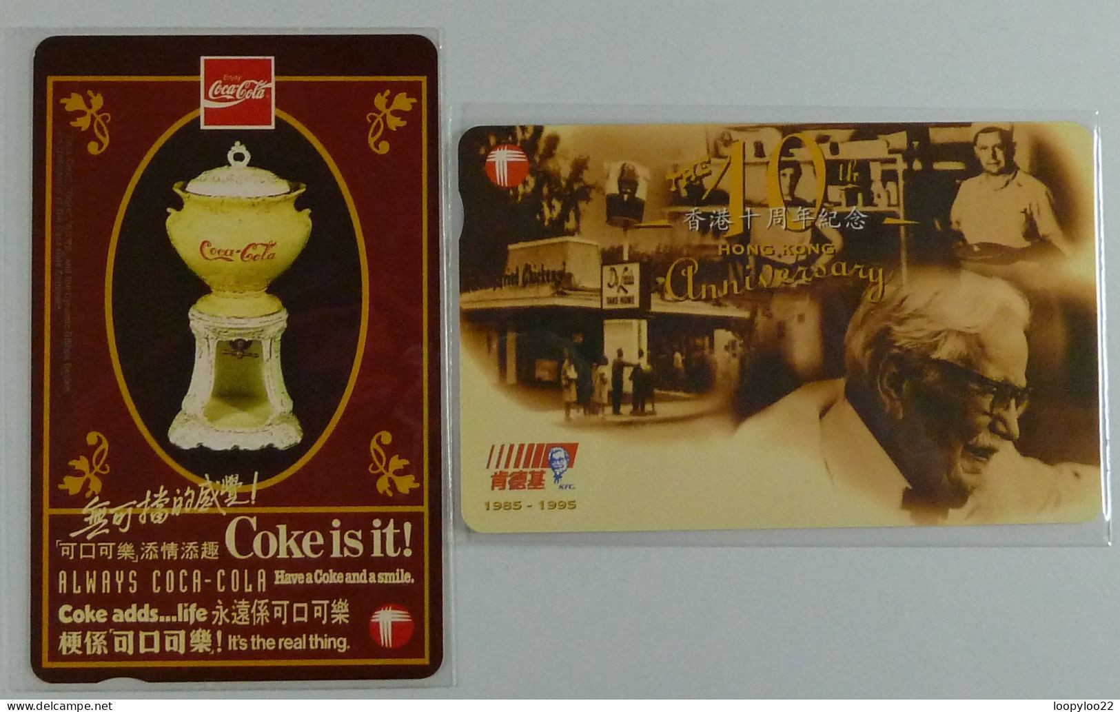 HONG KONG - Coca Cola - KFC - Collector Pack - 2 Cards & Calendar - In Folder - Hongkong