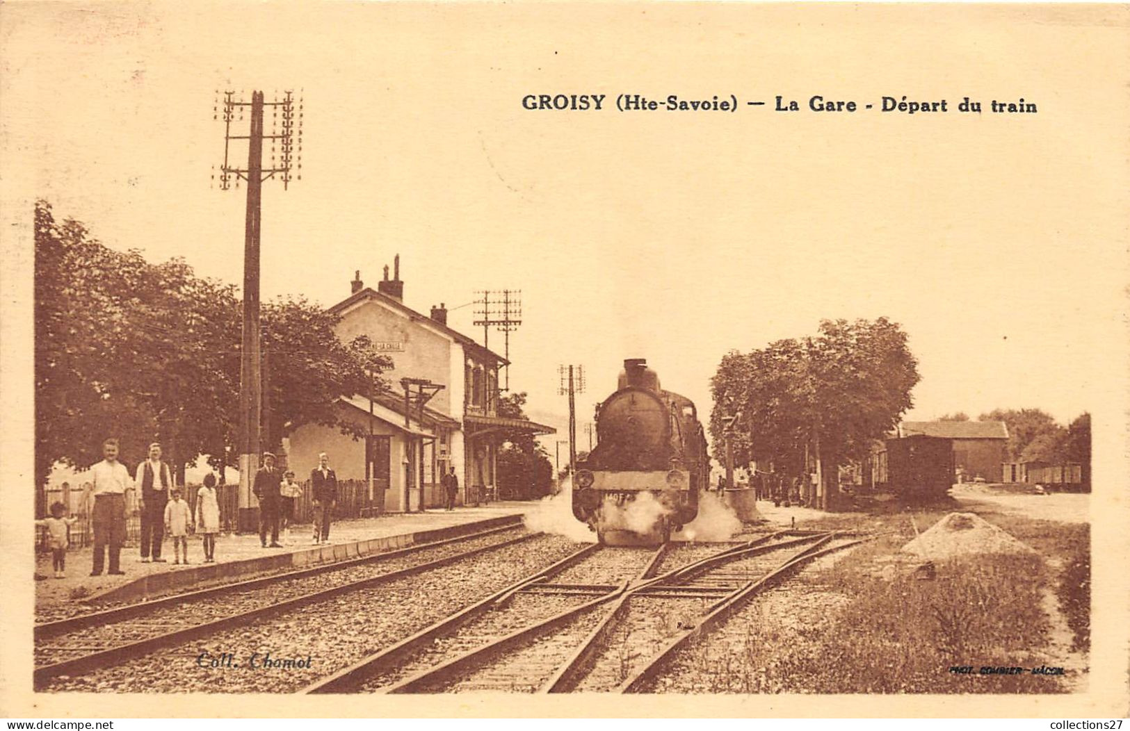 74-GROISY- LA GARE DEPART DU TRAIN - Other & Unclassified