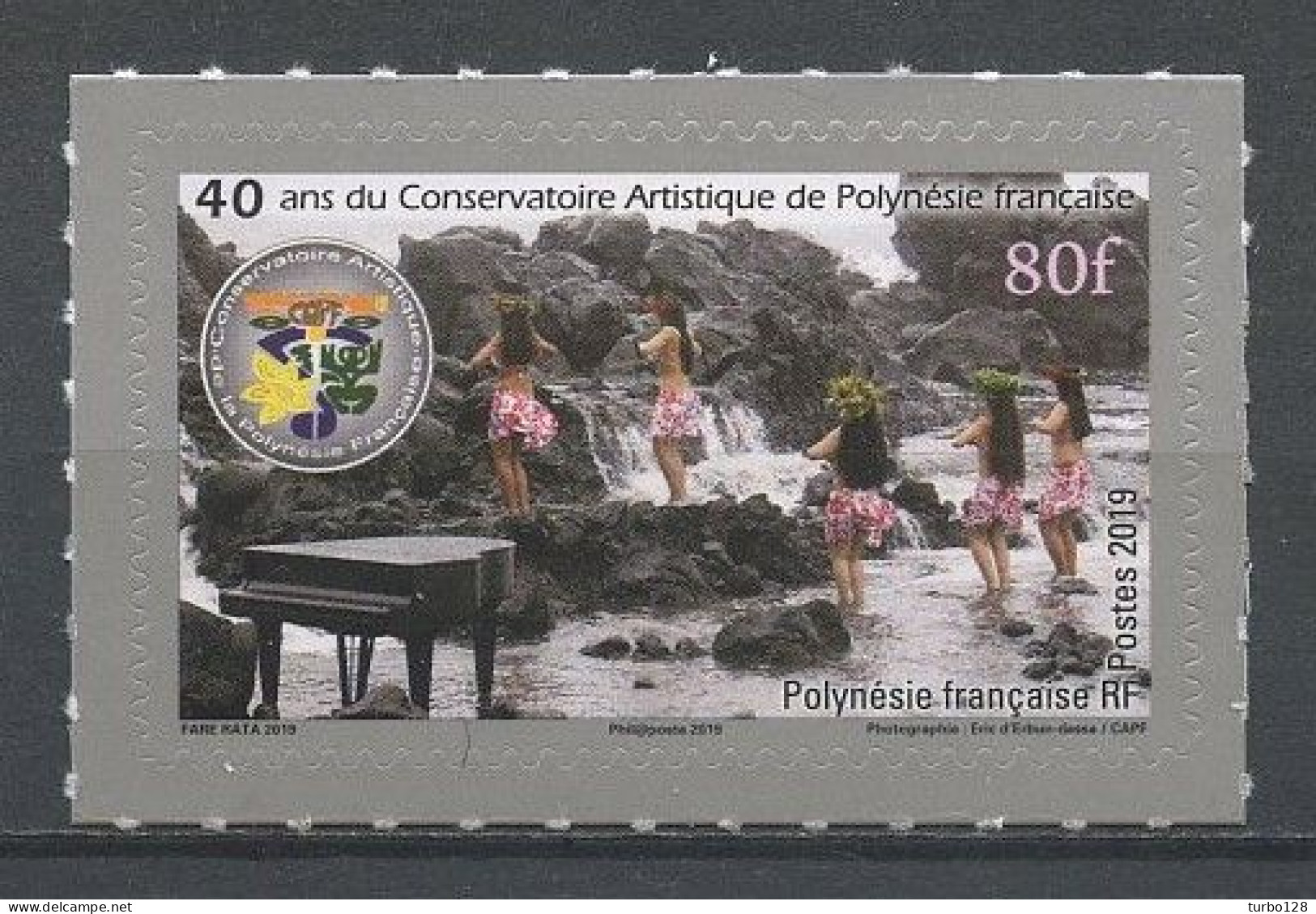 POLYNESIE 2019 N° 1225 ** Neuf MNH Superbe Conservatoire Artistique Musique Piano Danseuses Autoadhésif - Neufs