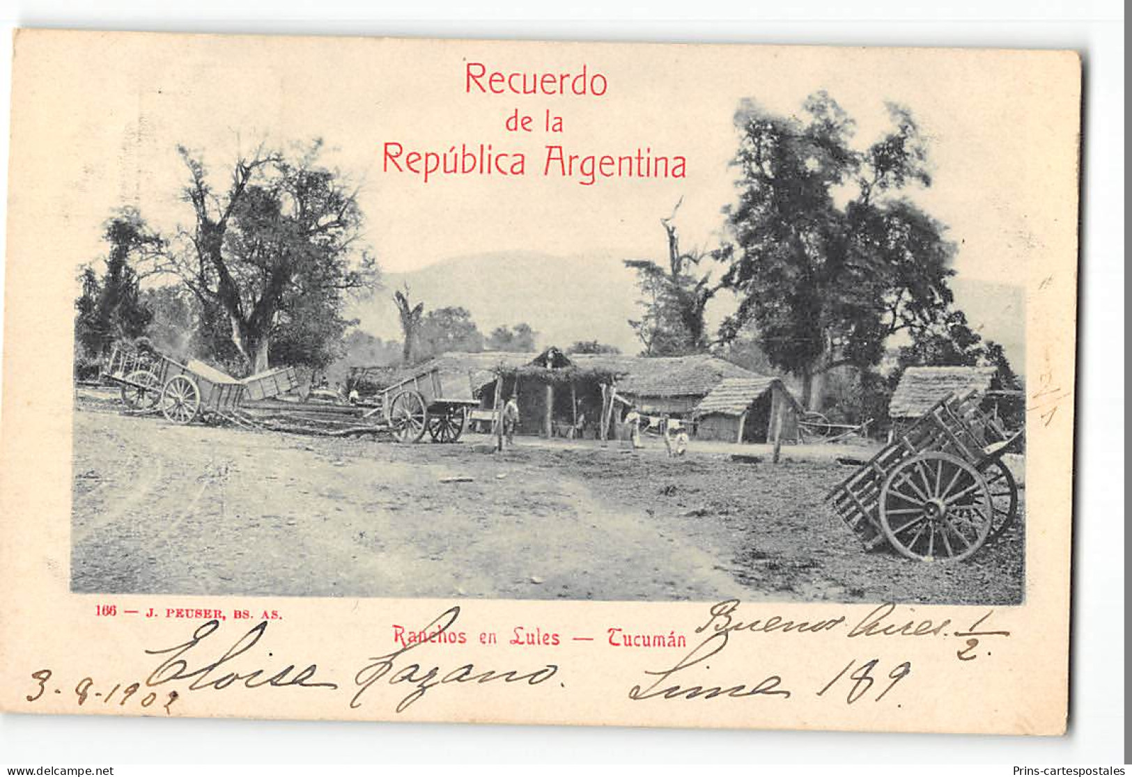 CPA Argentine Buenos Aires Recuerdo De La Republica Argentina   - Argentinië